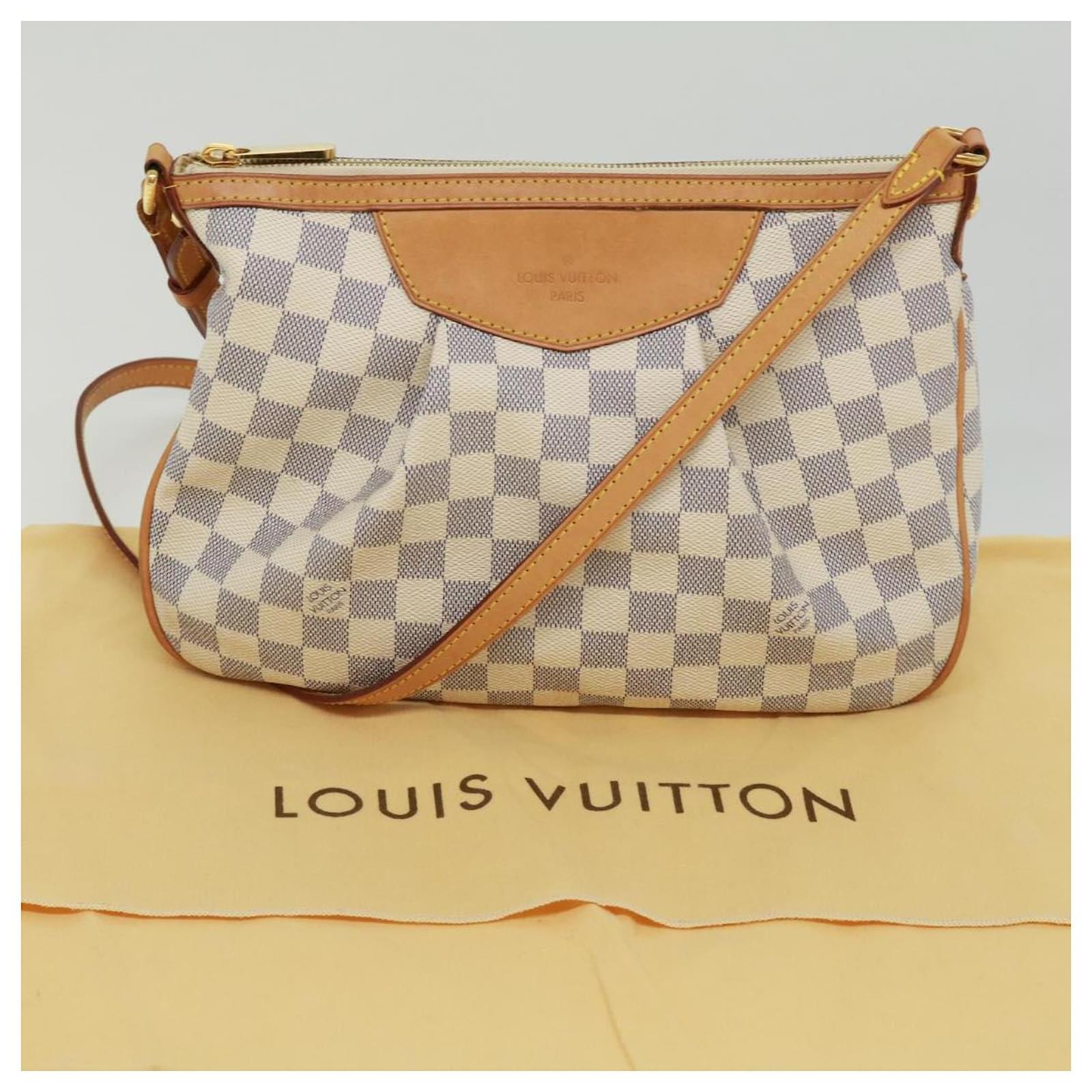 LOUIS VUITTON Damier Azur Siracusa PM Shoulder Bag N41113 LV Auth ro492  ref.710778 - Joli Closet