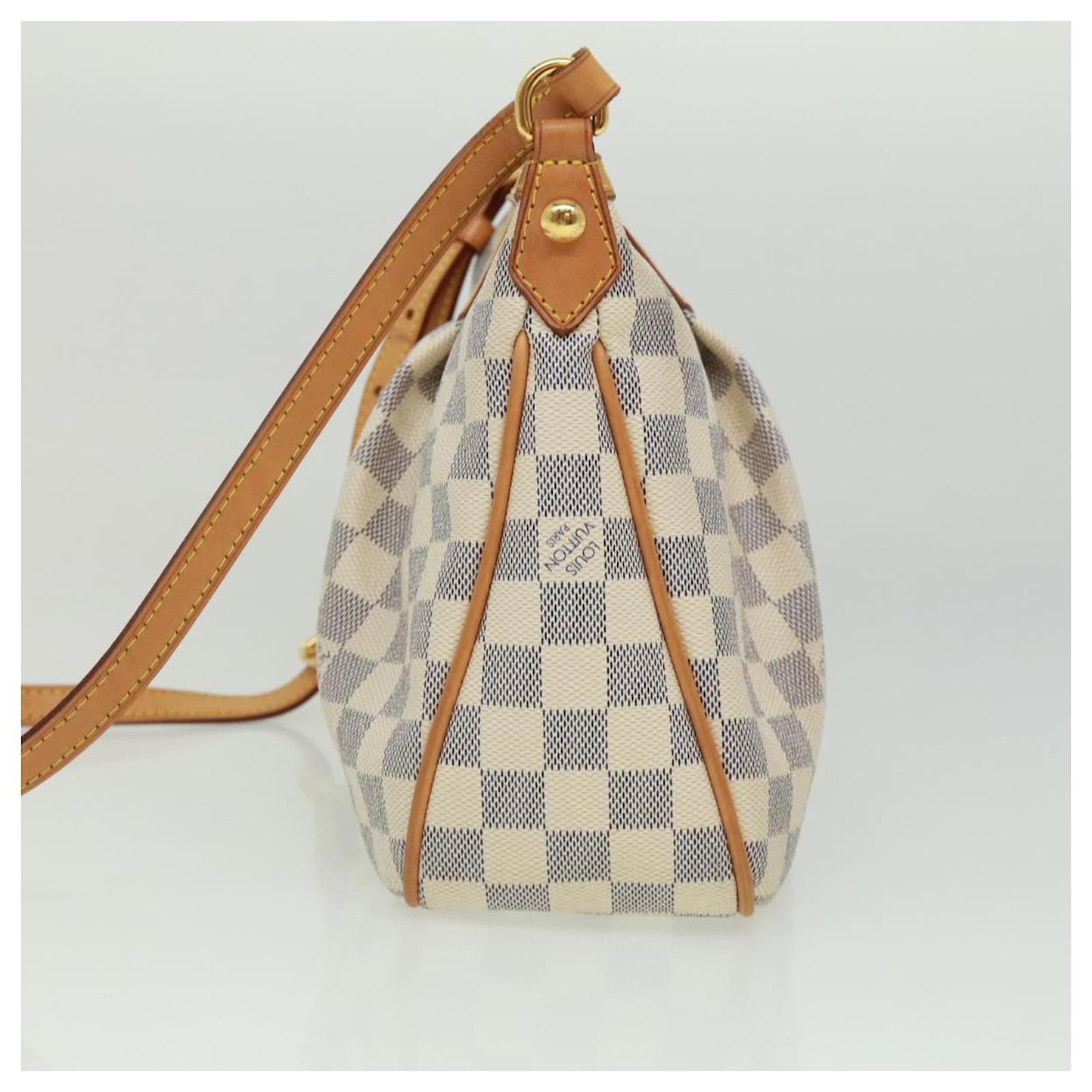 LOUIS VUITTON Damier Azur Siracusa PM Shoulder Bag N41113 LV Auth