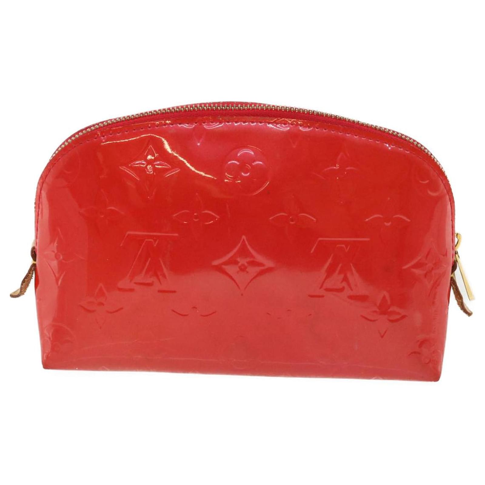 Louis Vuitton Monogram Vernis Cosmetic Pouch PM - Red Cosmetic Bags,  Accessories - LOU739482