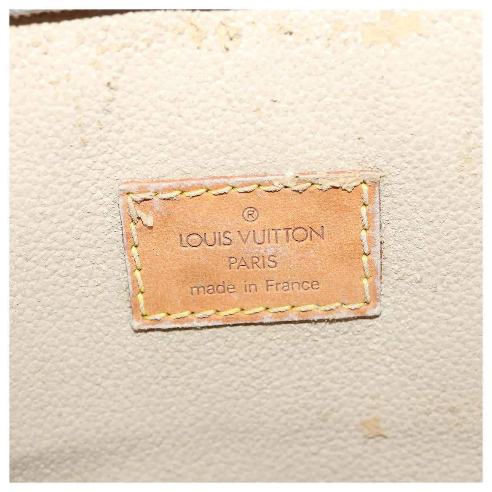 LOUIS VUITTON Monogram Sac Plat Hand Bag M51140 LV Auth 41719 Cloth  ref.913523 - Joli Closet