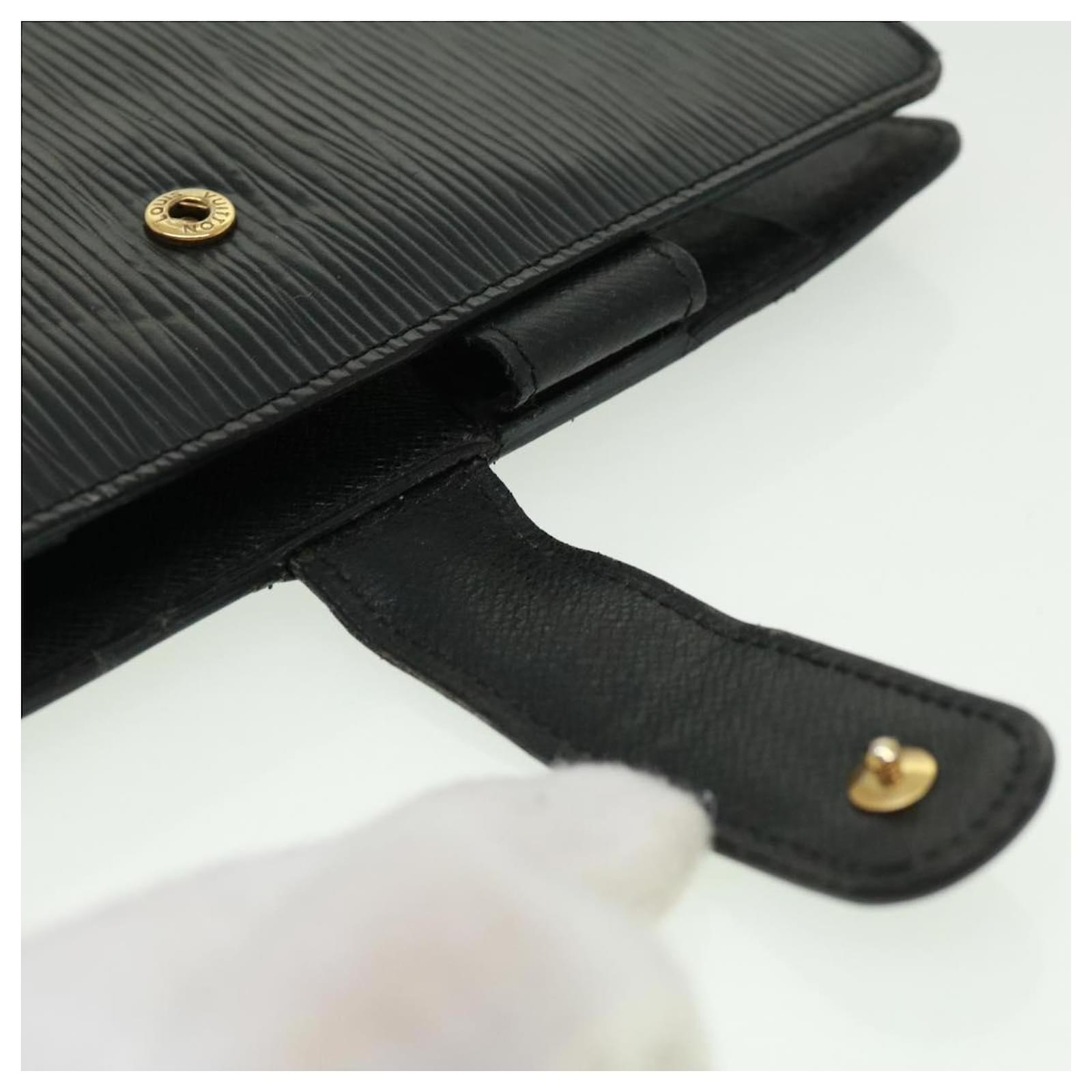 LOUIS VUITTON Epi Agenda MM Day Planner Cover Black R20042 LV Auth hk712  Leather ref.955105 - Joli Closet