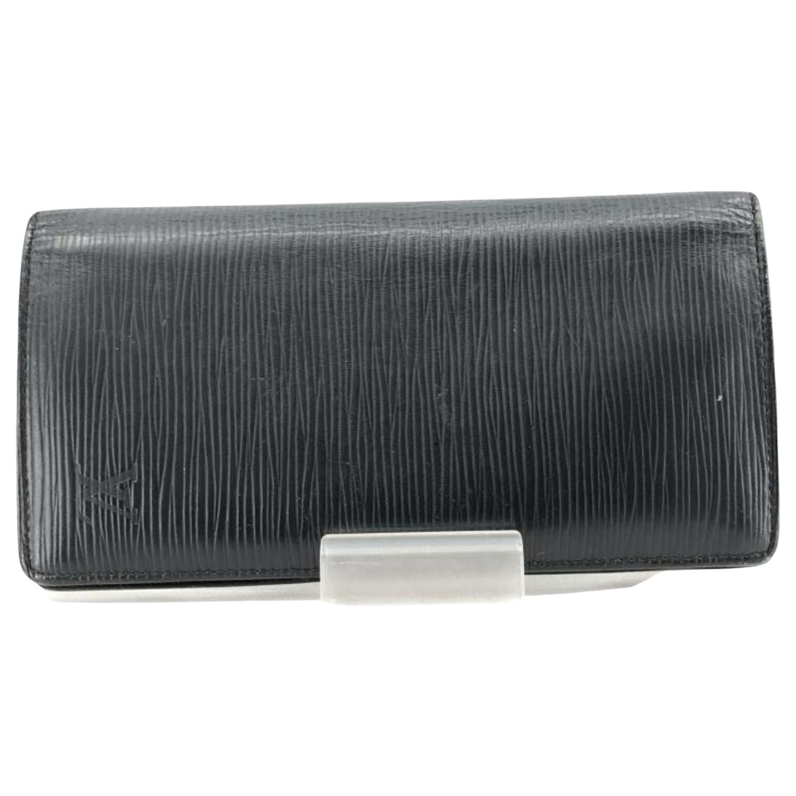 Louis Brazza Louis Vuitton Brazza Black Leather ref.711436 - Joli Closet