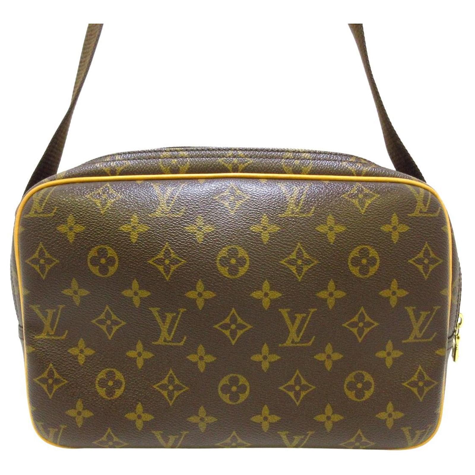 Louis Vuitton Reporter Pm Brown Cloth Ref Joli Closet