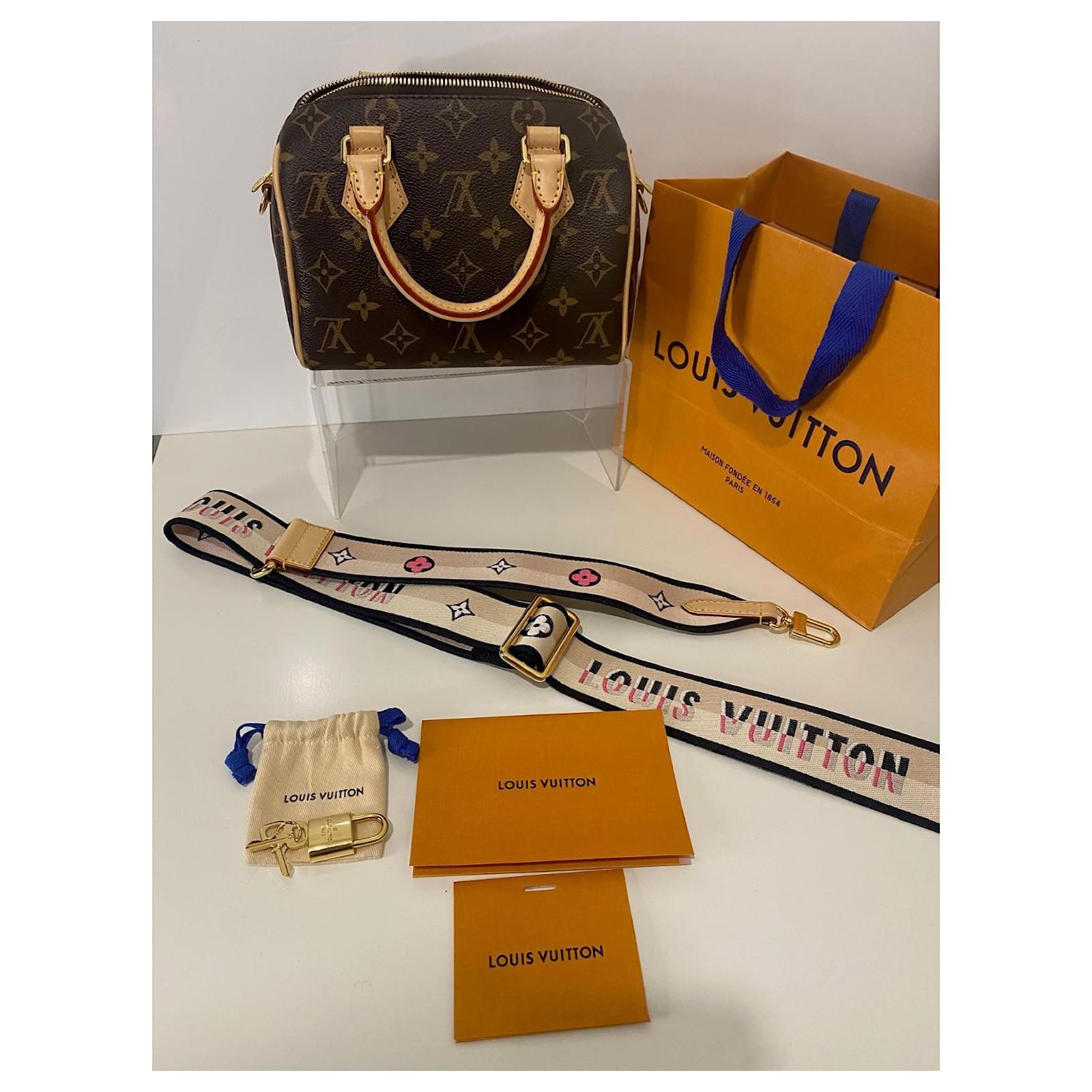 Louis Vuitton Speedy Bandouliere 20 Brown Leather ref.711661 - Joli Closet