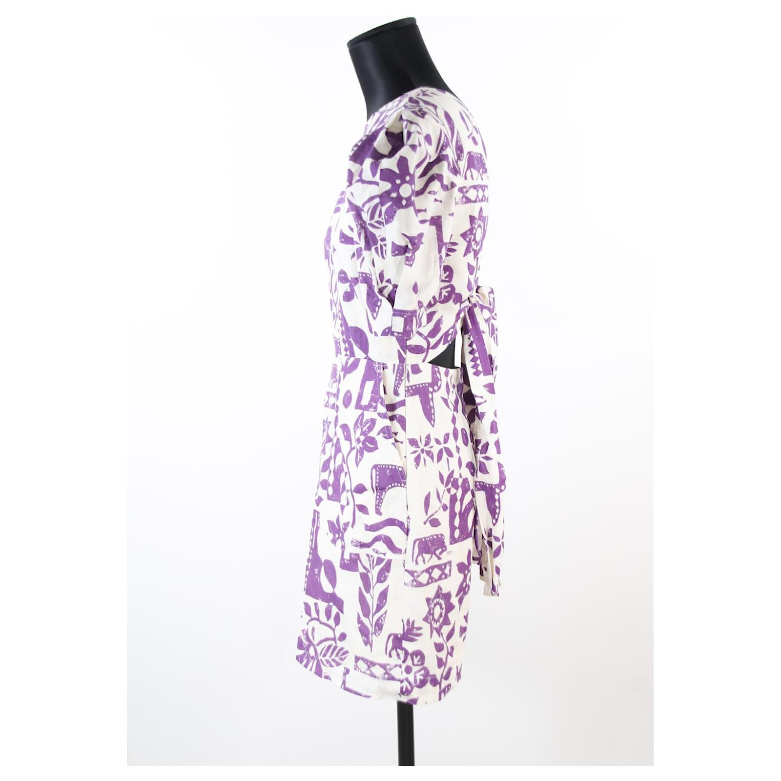 fitted lace wedding dress Claudie Pierlot - Ensemble motifs violets location