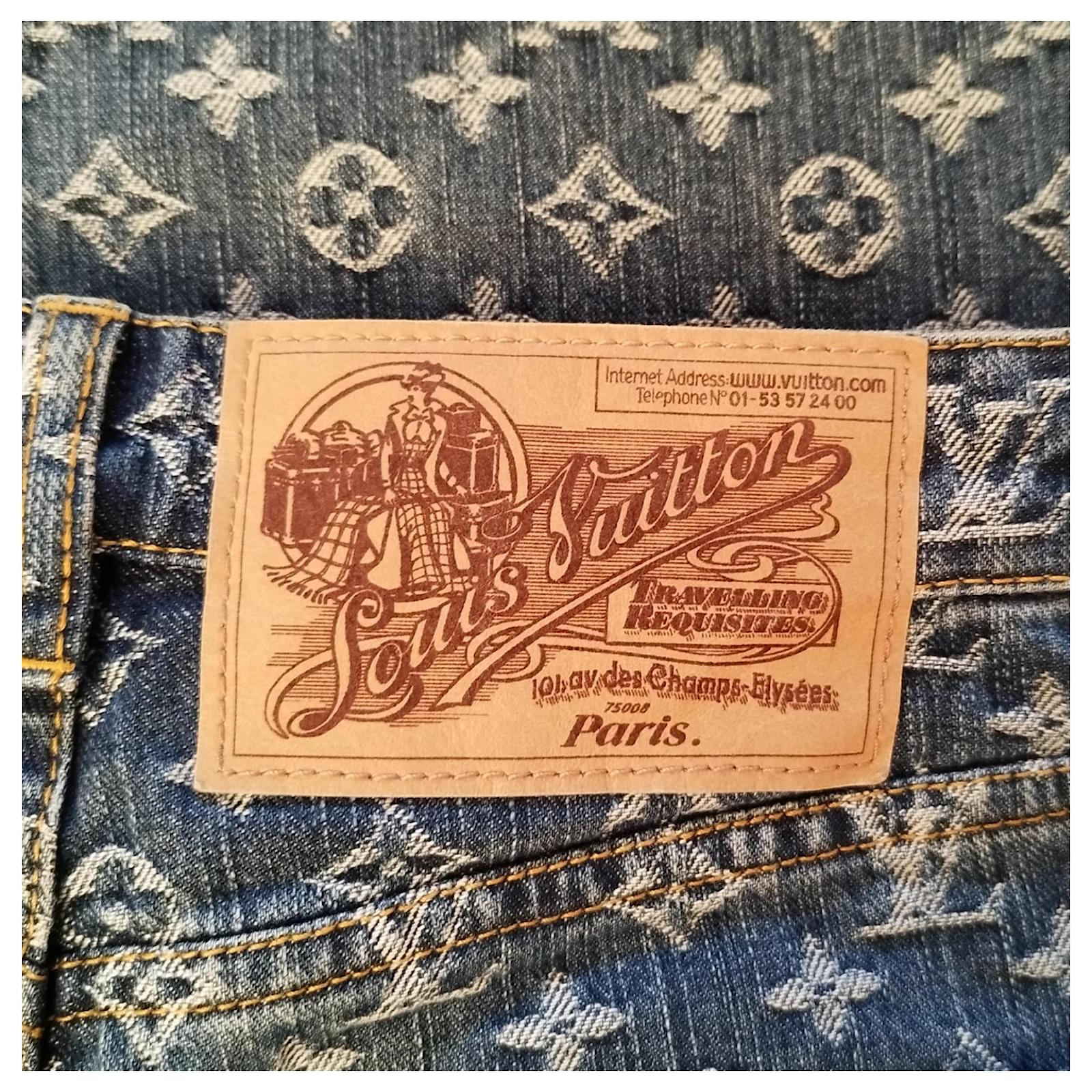 Louis Vuitton monogram jeans