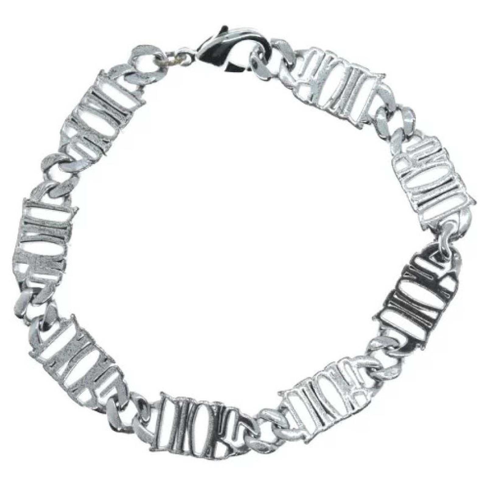 *Christian Dior (Christian Dior) DIOR AND STUSSY LOGO CHAIN BRACELET