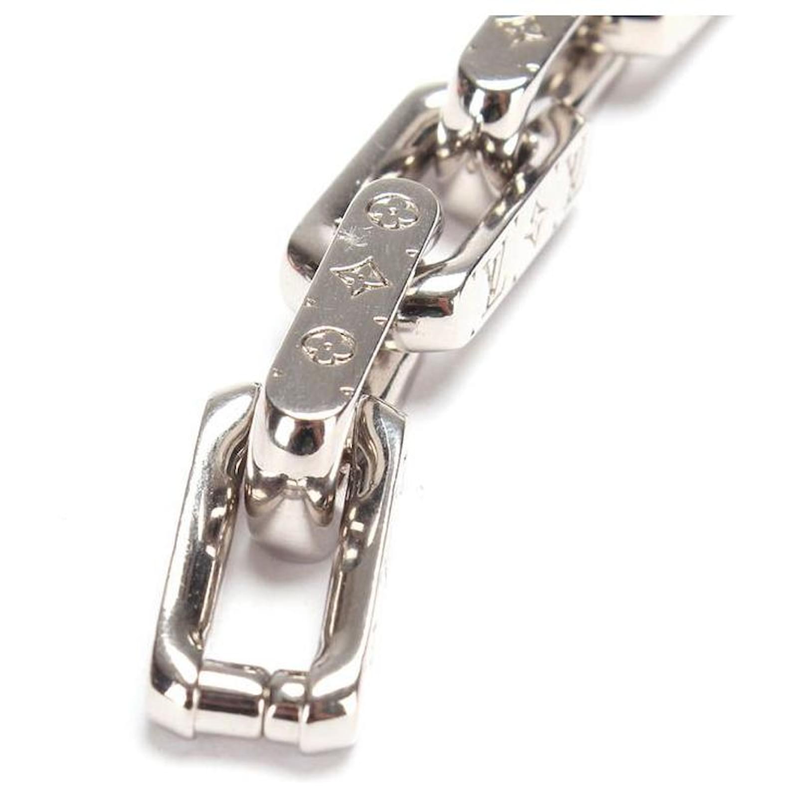 louis vuitton Monogram Chain Bracelet silver Silvery Metal ref.713097 -  Joli Closet
