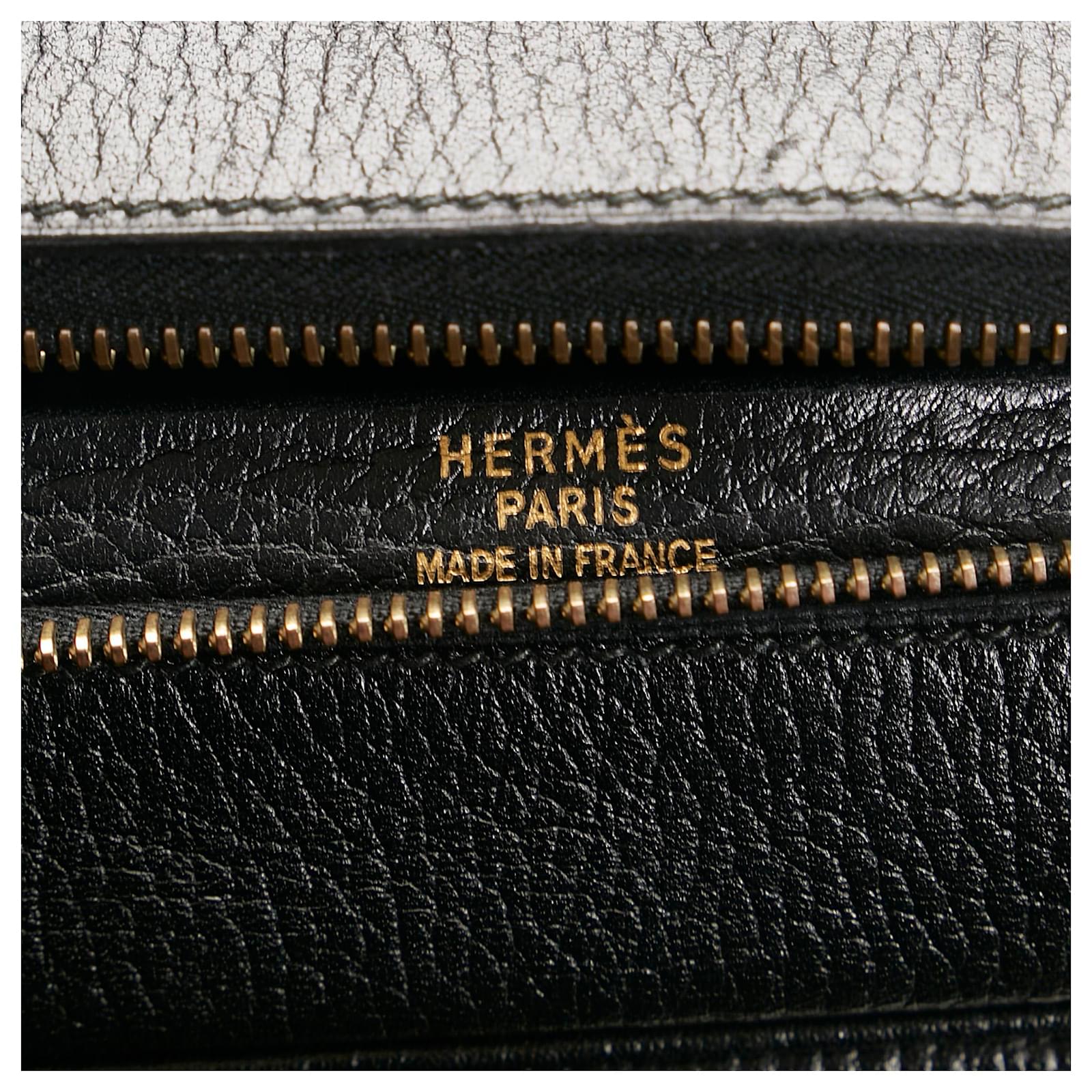 Hermès Hermes Black Fjord Simplon Travel Bag 53 Leather Pony-style