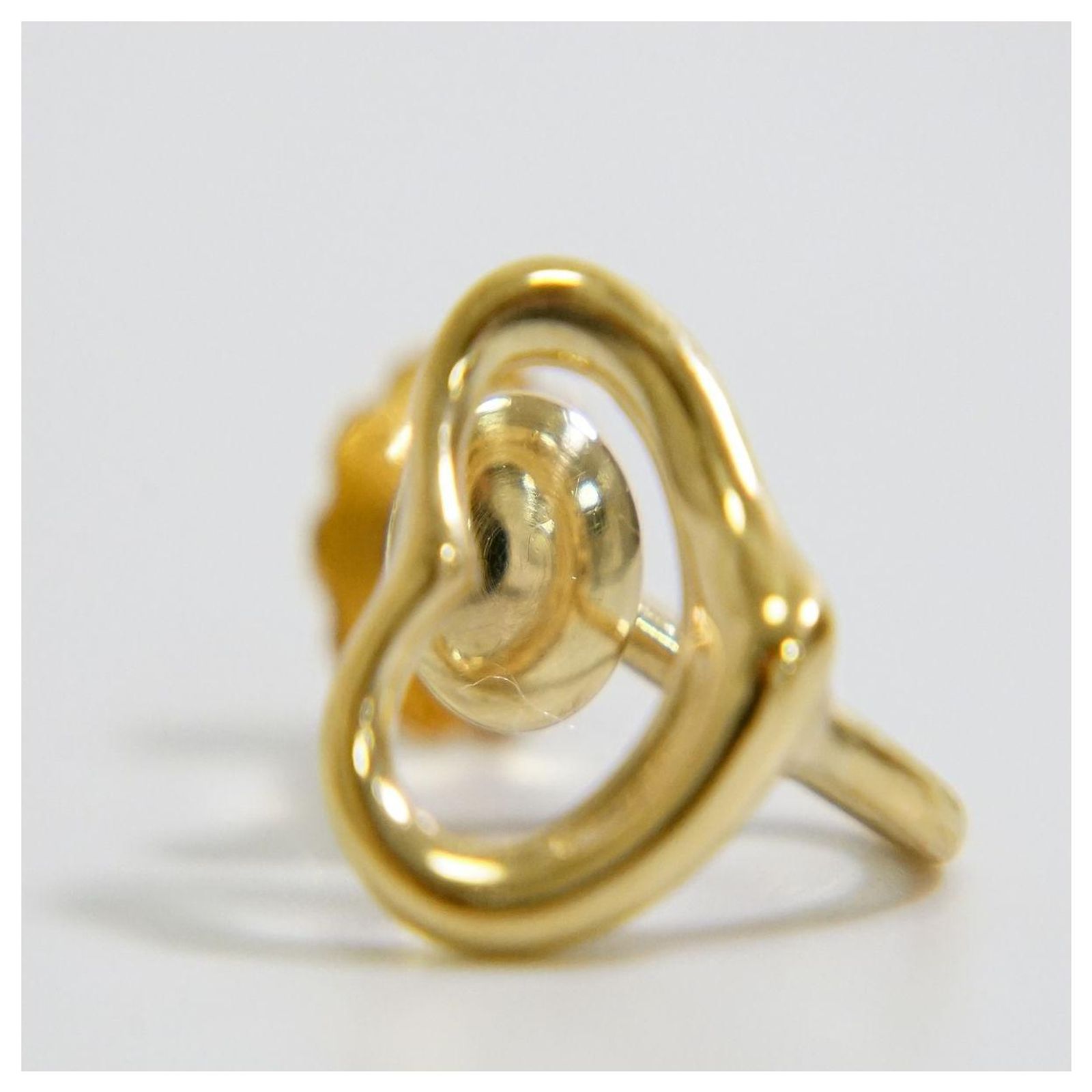 Boucles D'oreilles Cœur Dorées - Neuves Avec étiquettes