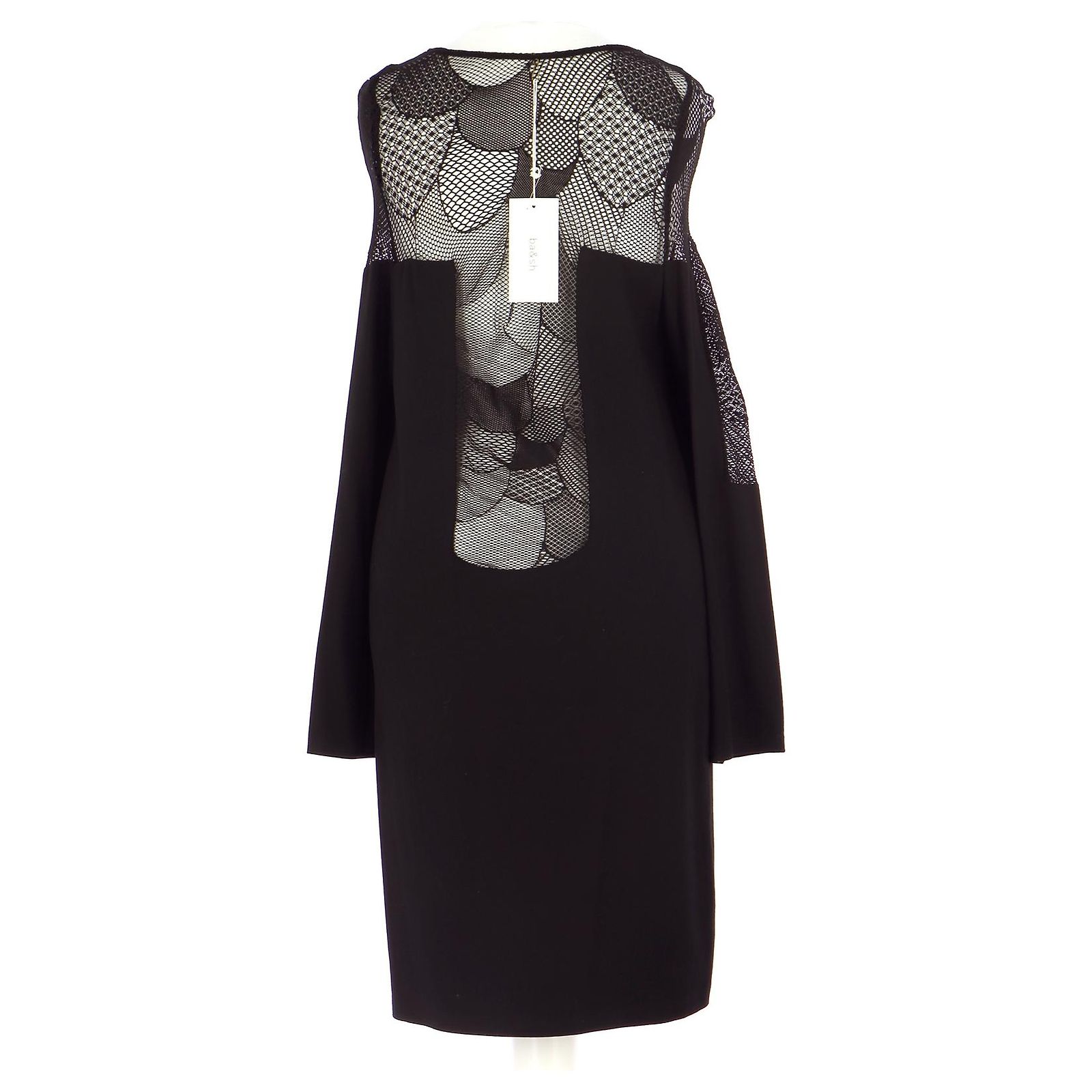 Robe Noire Sandro – Taille 40 – Coton – Style évasé Genou – Jamais Portée – Sans étiquettes