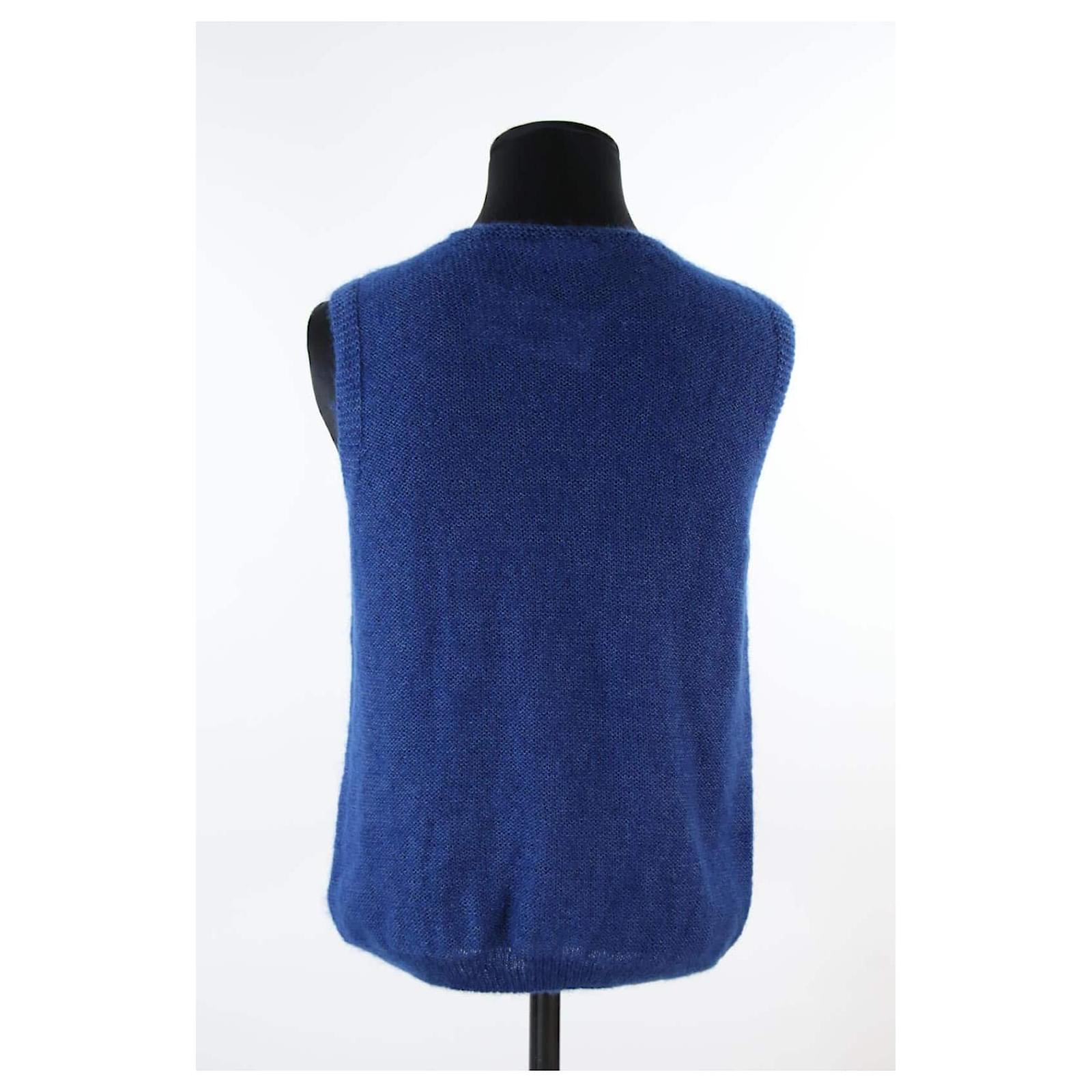 Autre Marque Pull Cardigan Missegle 36 Laine Bleu ref.714076