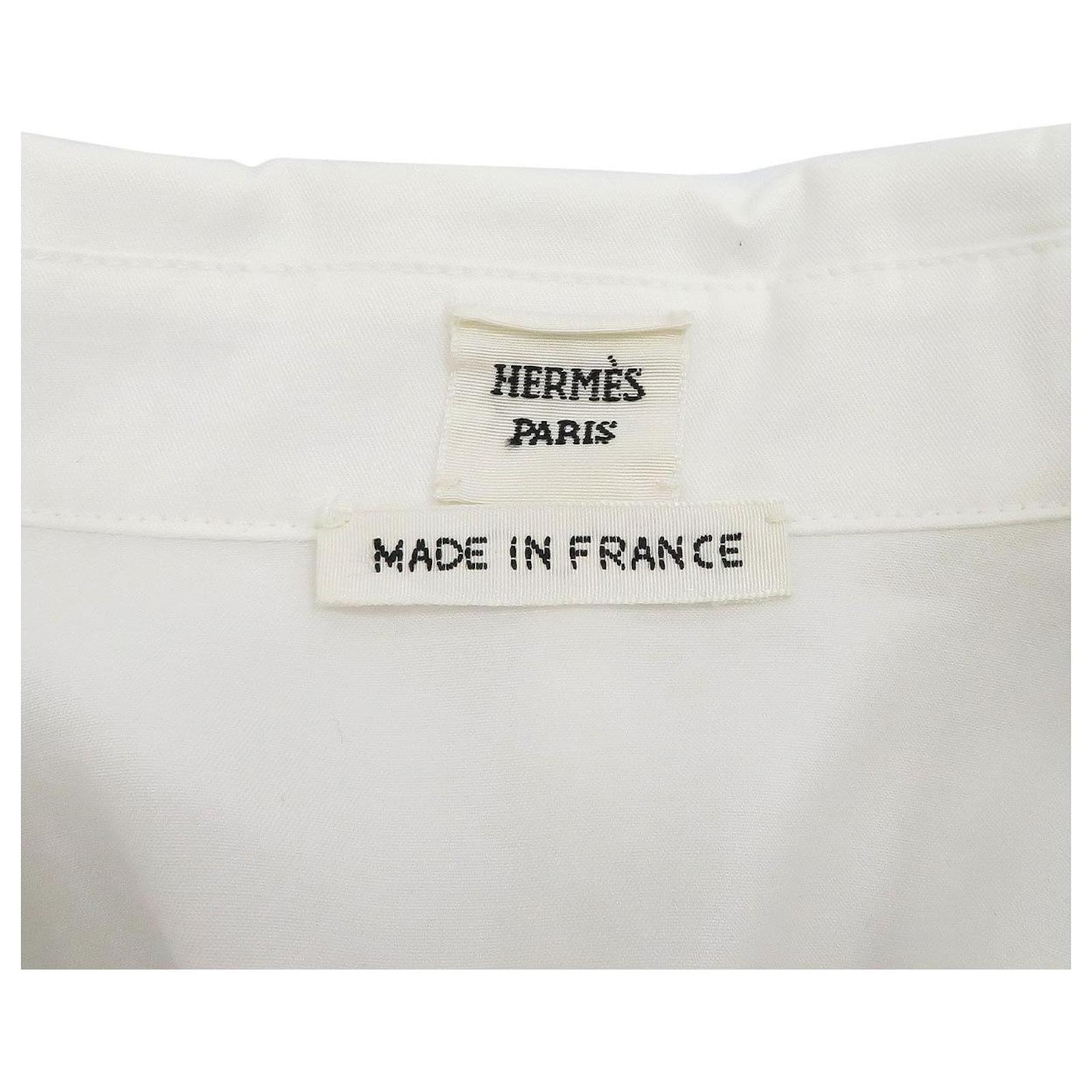 Hermès * Hermes waist ribbon shirt dress ladies' belt logo embroidery ...