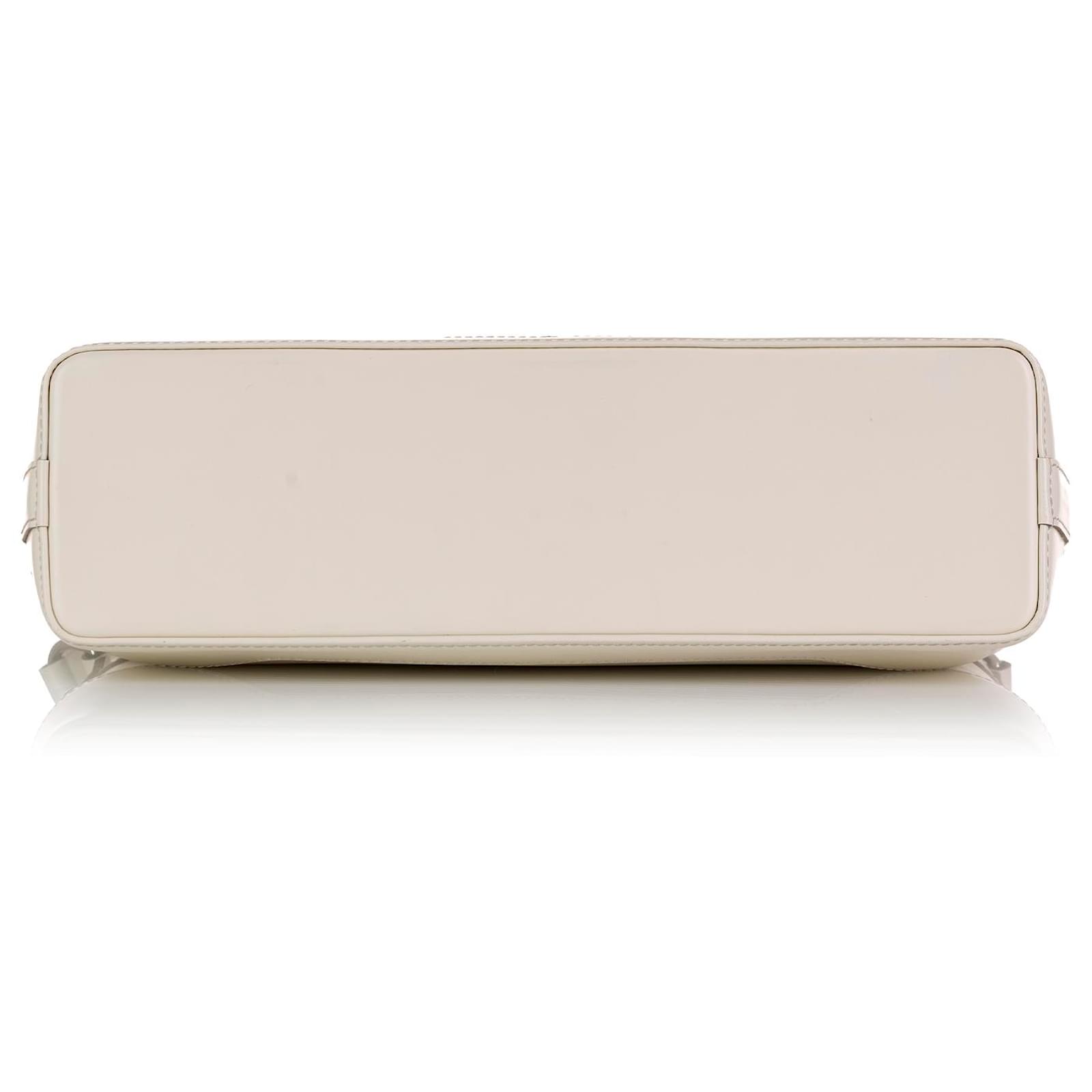 Louis Vuitton Epi Bagatelle PM White Cream Leather ref.108373