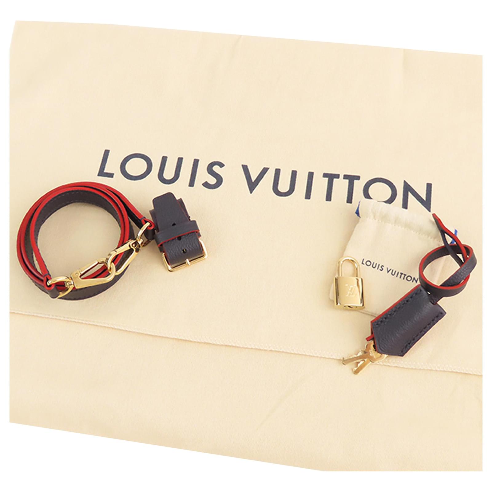 Louis Vuitton Blue Monogram Empreinte Montaigne MM Navy blue Leather  ref.714583 - Joli Closet