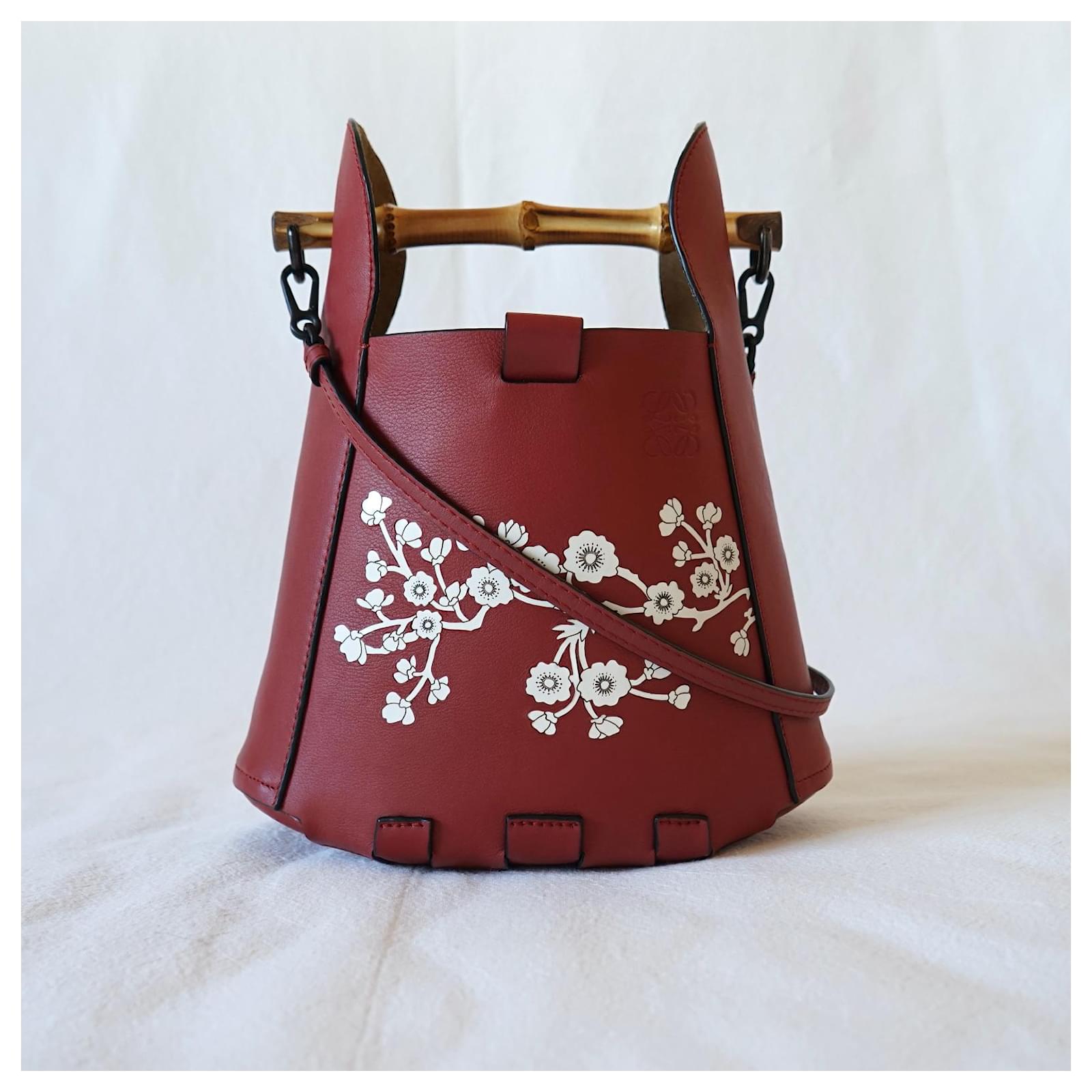 LOEWE セール★ BUCKET BAMBOO Loewe Tan Bucket Bamboo Bag Loewe