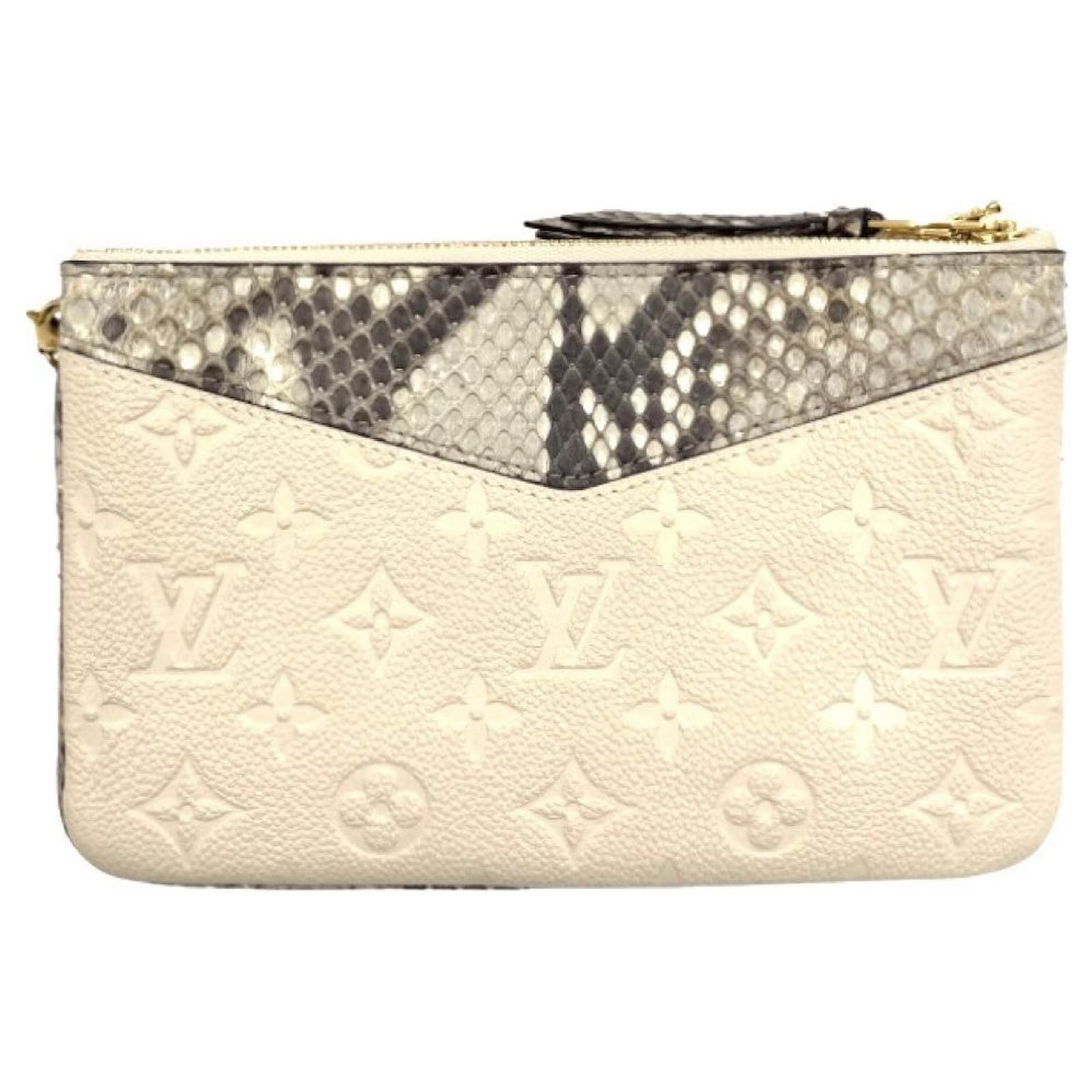 LOUIS VUITTON Monogram Amplant / Daily Pouch / Python Switching