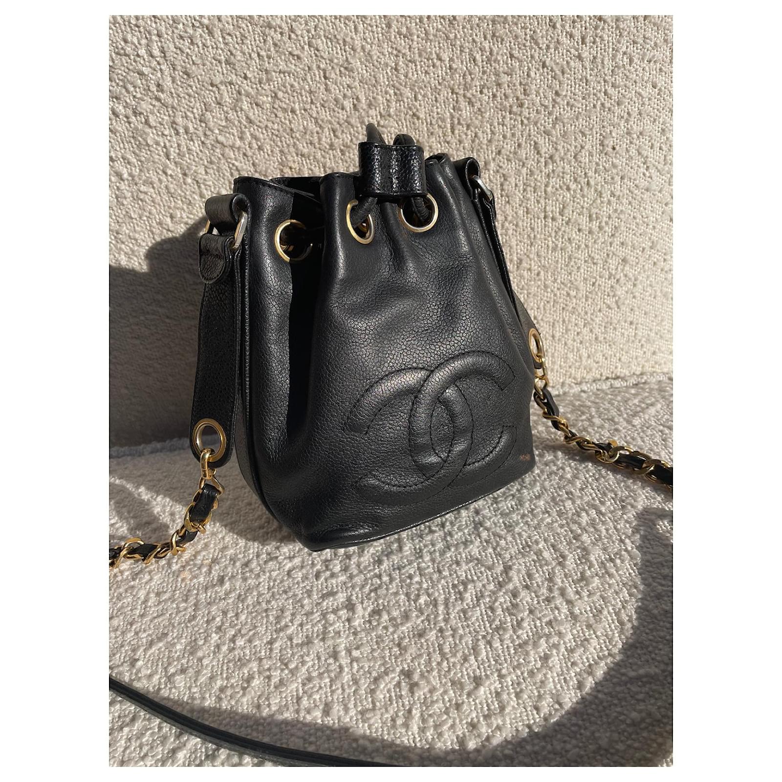 Chanel Quilted Cc Bucket Bag Black Caviar – ＬＯＶＥＬＯＴＳＬＵＸＵＲＹ