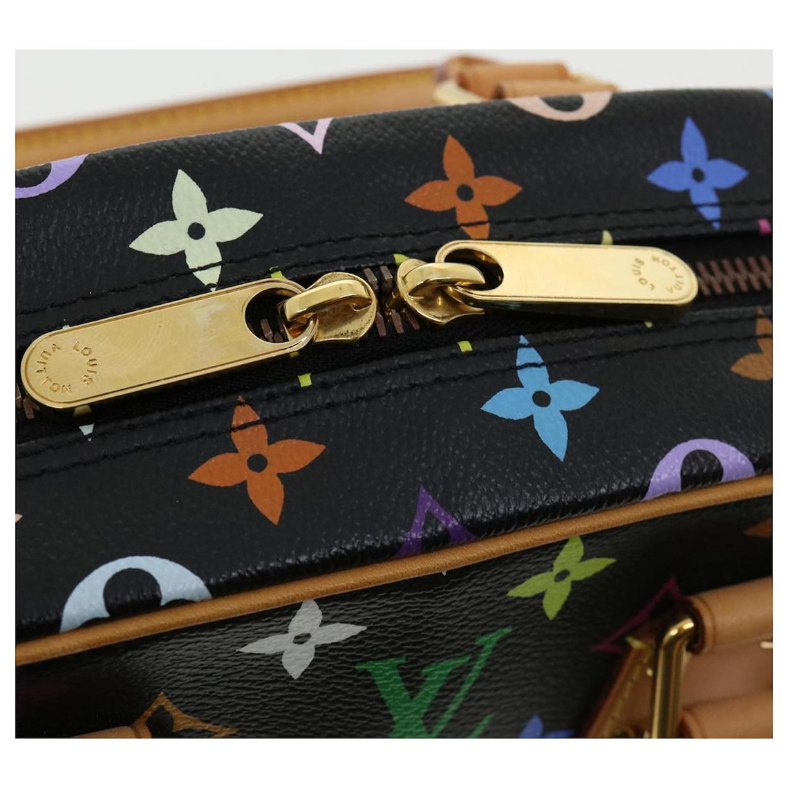 Louis Vuitton Monogram Multicolor Trouville Hand Bag Black M92662