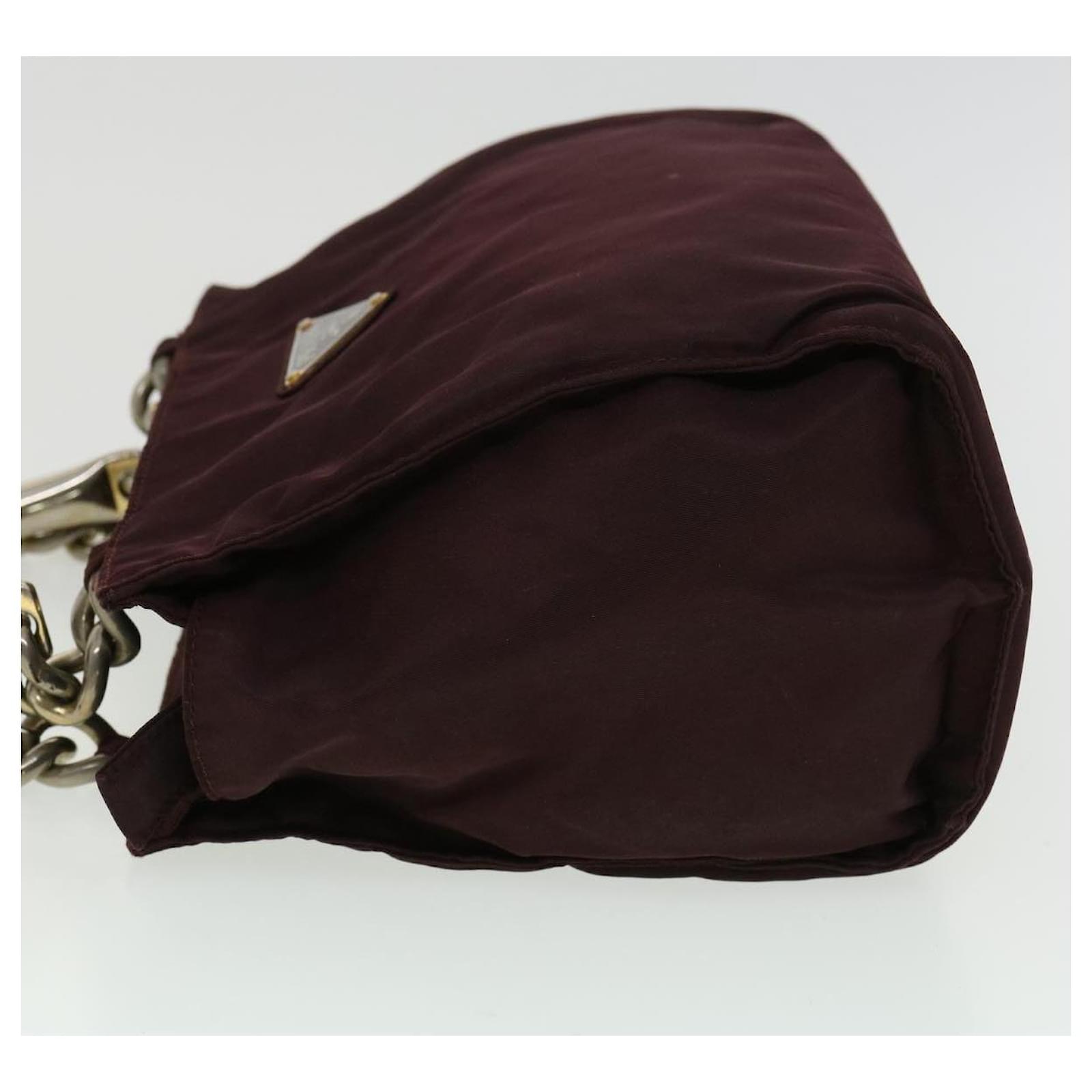 PRADA Hand Bag Nylon Brown Auth yk5419 ref.716343 - Joli Closet