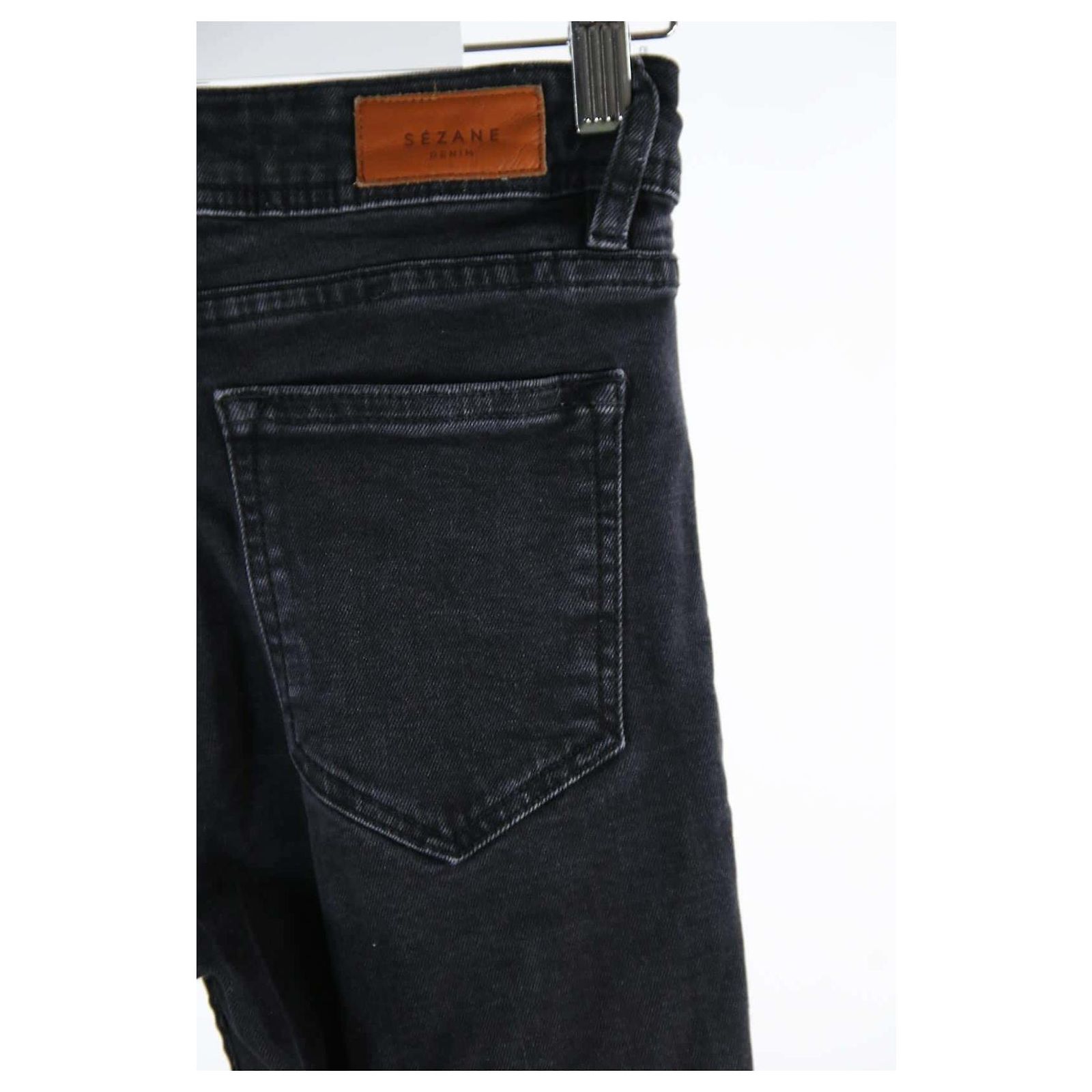 Jean Femme Sézane Denim - Gris Skinny - Taille 27/S - Occasion Bon état