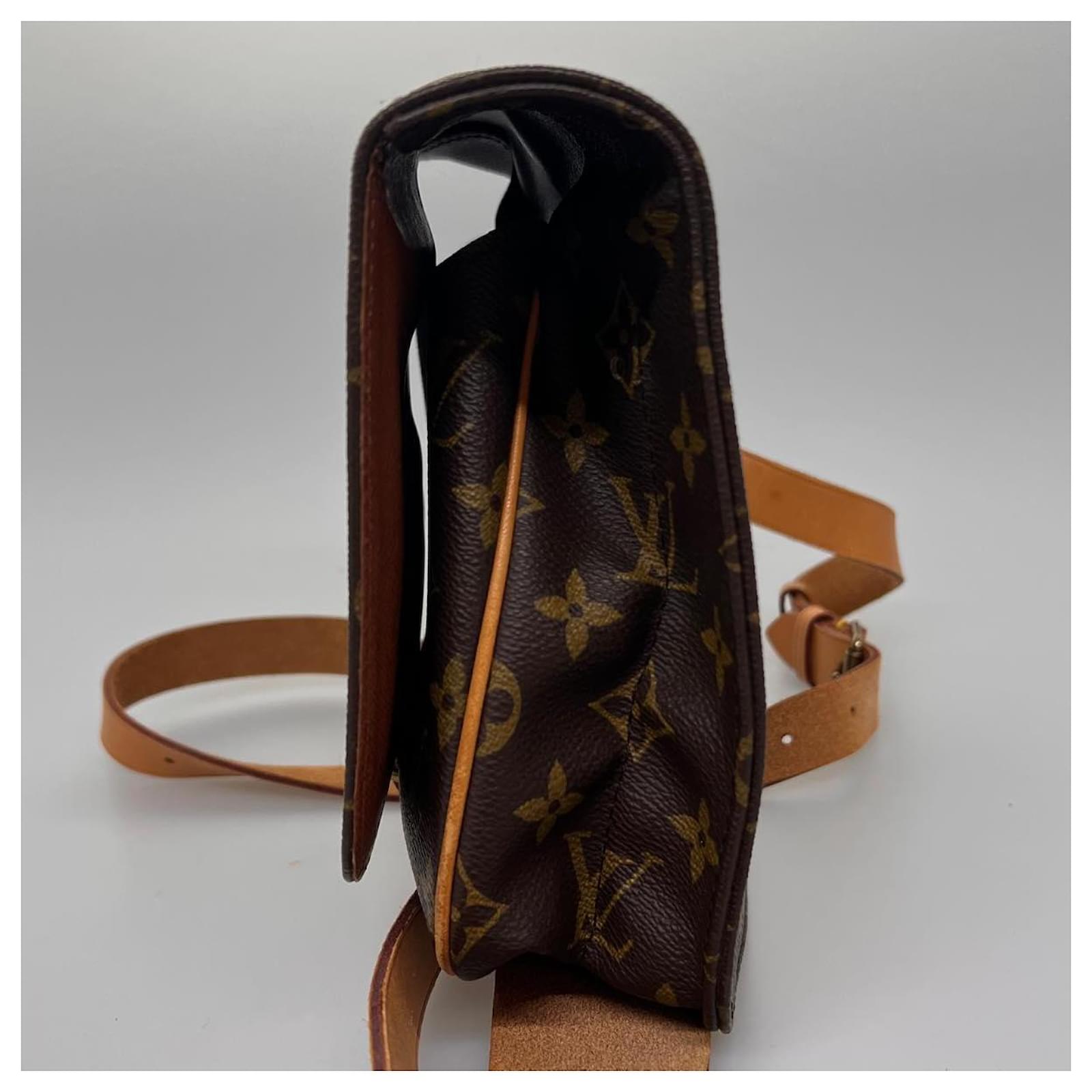 LOUIS VUITTON Monogram Cartouchiere MM Shoulder Bag M51253 LV Auth rz076  Cloth ref.716914 - Joli Closet