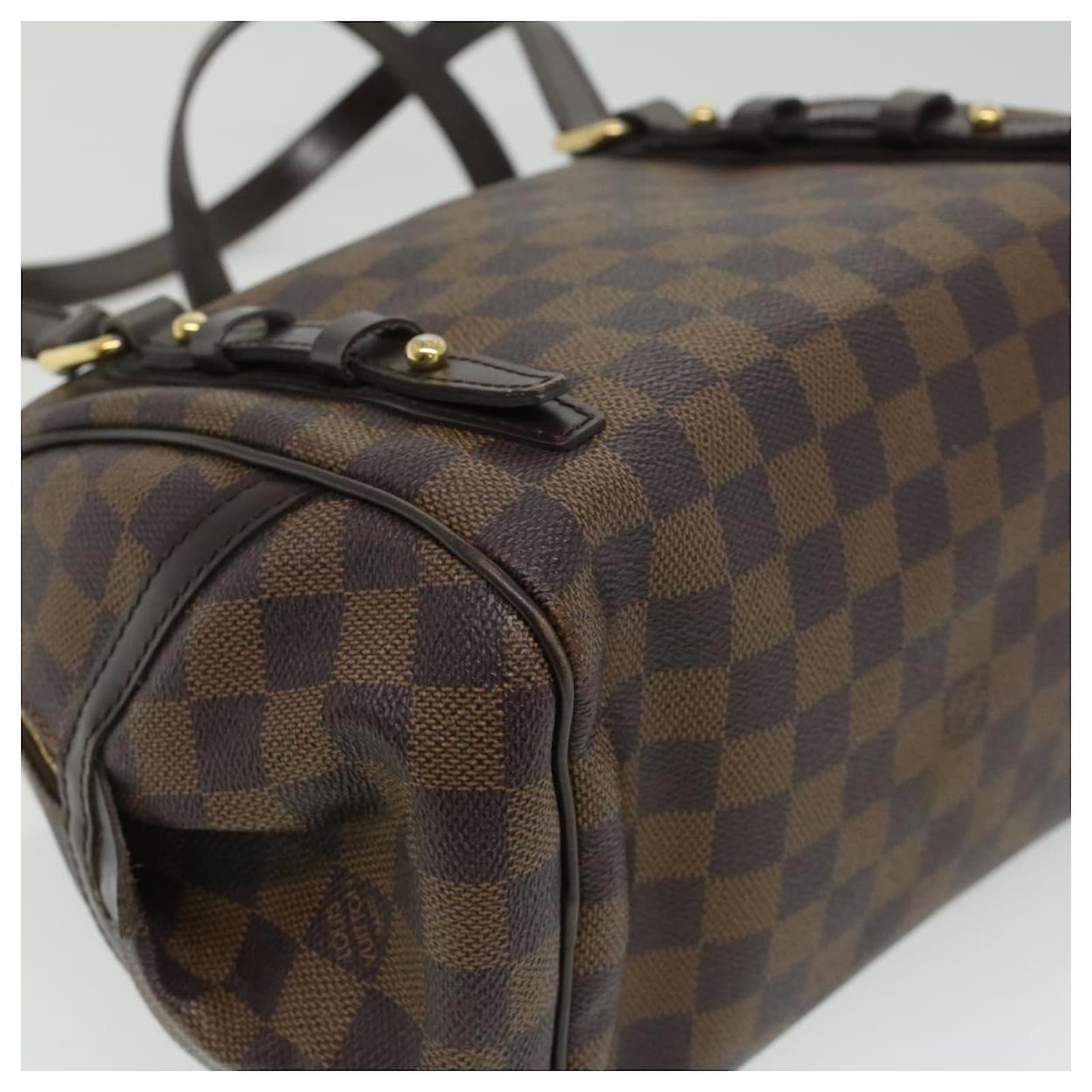 LOUIS VUITTON Damier Ebene Rivington PM Hand Bag N41157 LV Auth