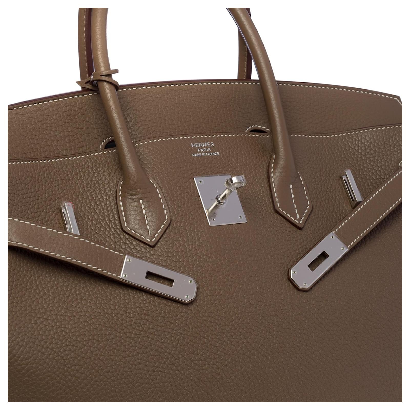 Taurillon Clemence Birkin 35 Etoupe