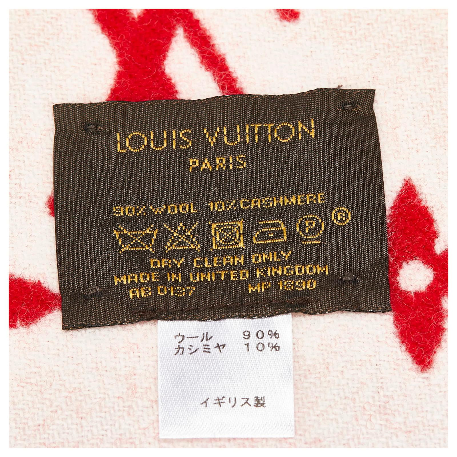 Louis Vuitton Supreme Cashmere Scarf (Red)
