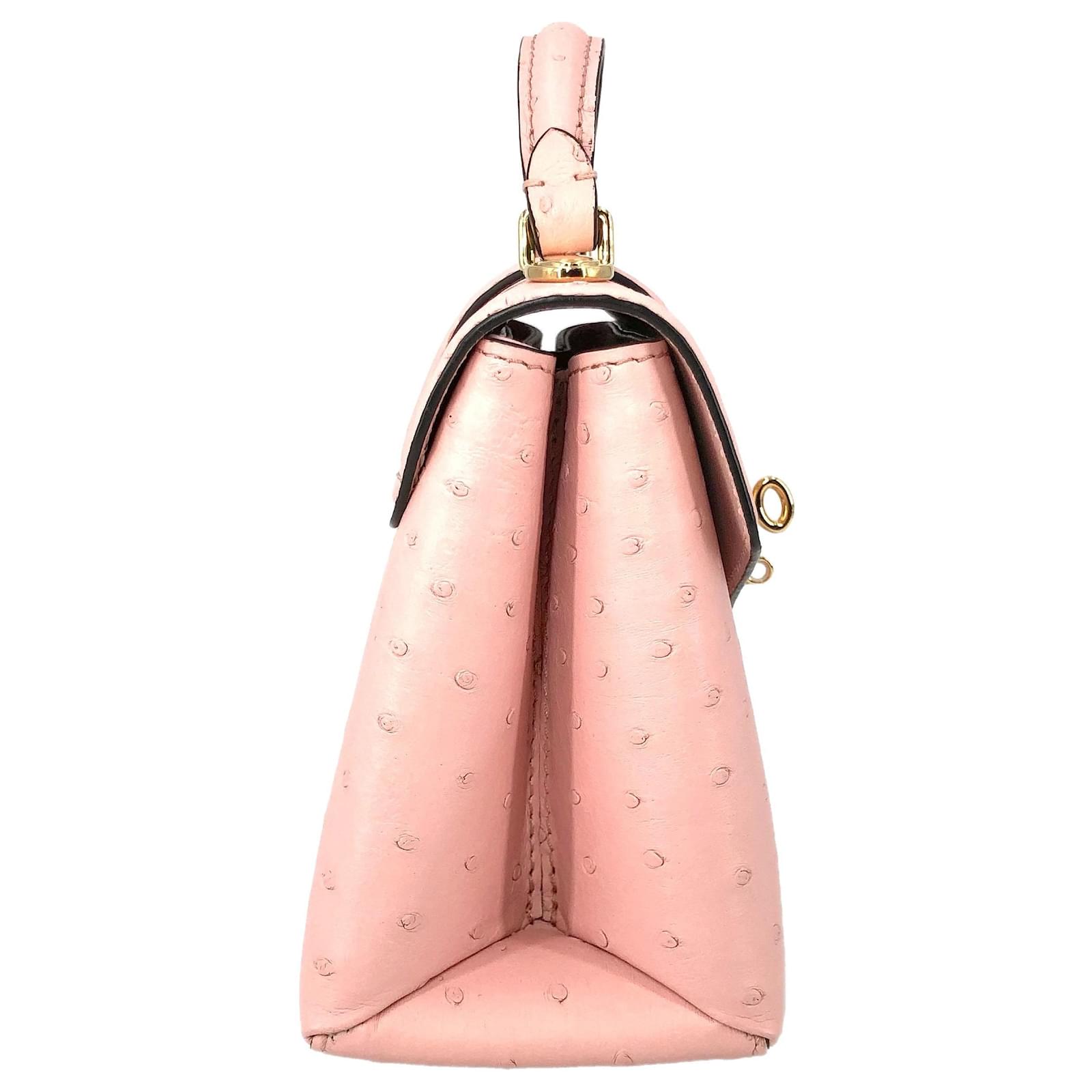 Louis Vuitton Rose des Ventes mini bag in pink ostrich Leather