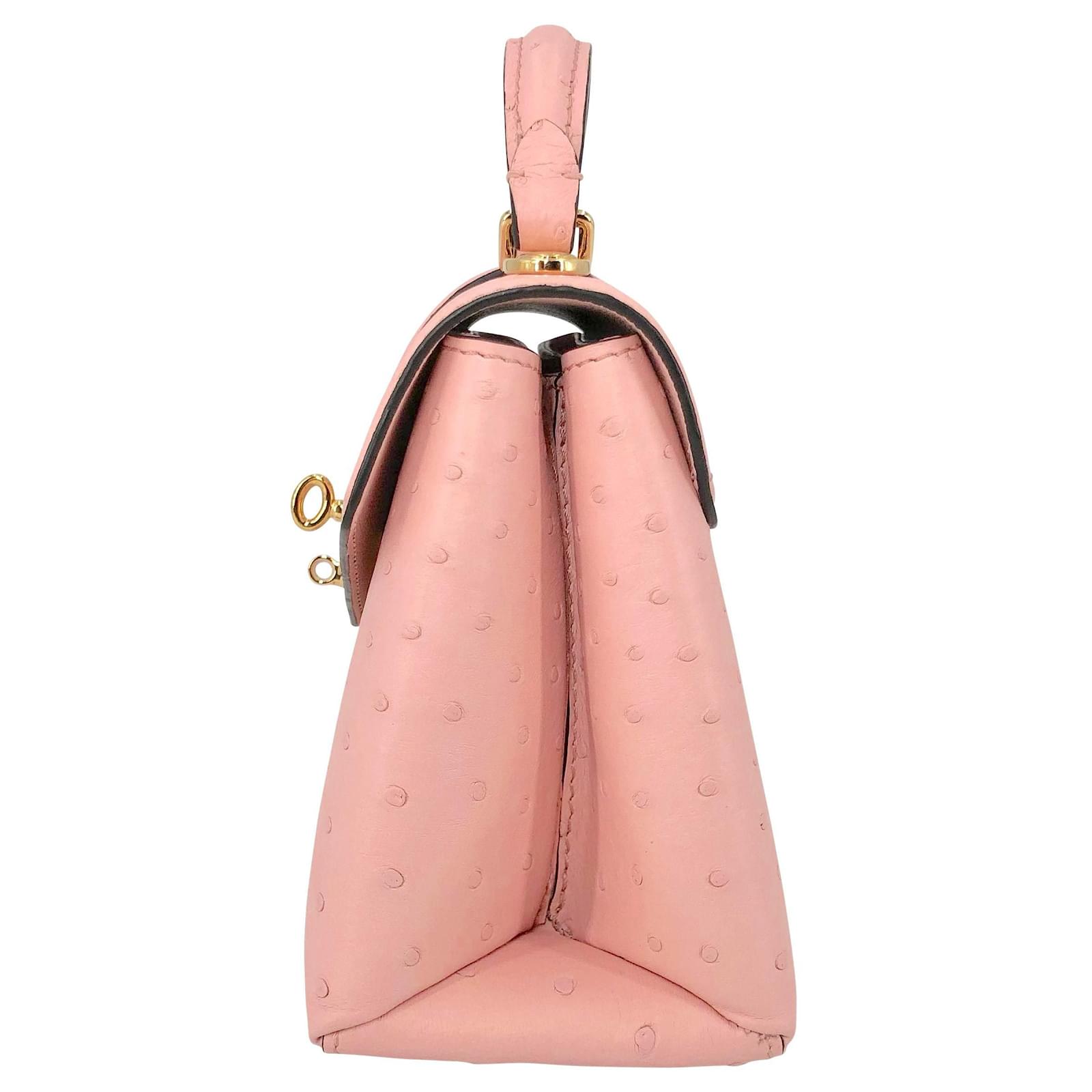 Louis Vuitton Rose des Ventes mini bag in pink ostrich Leather