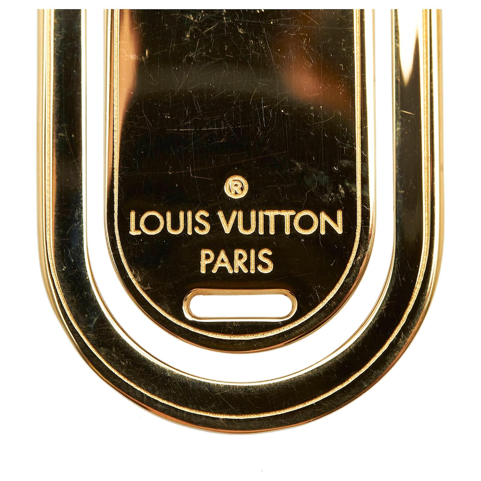 Louis Vuitton Gold Pans A Vie Porto Money Clip Golden Metal ref