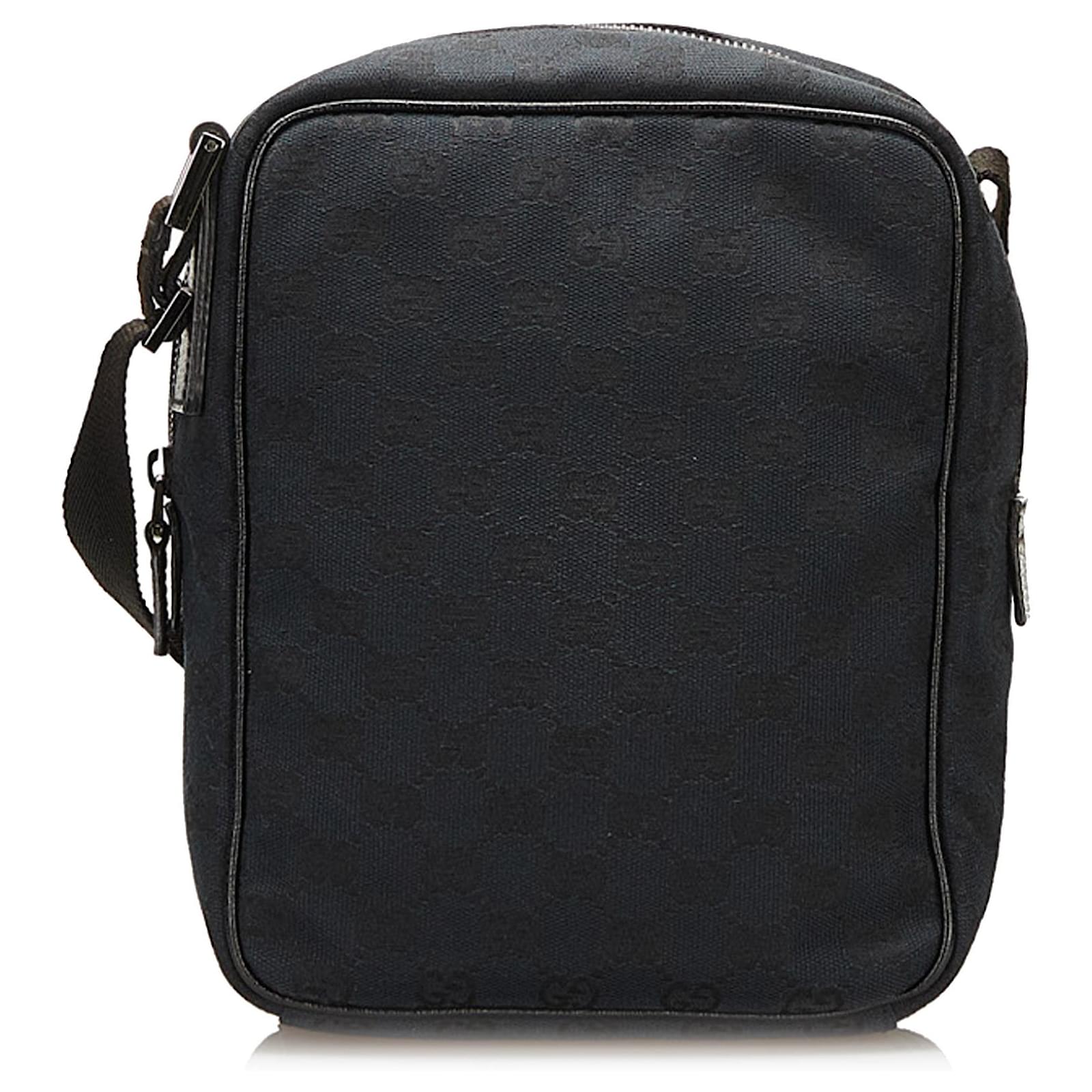 Gucci Black GG Canvas Crossbody Cloth Cloth ref.JC719603 (Sold