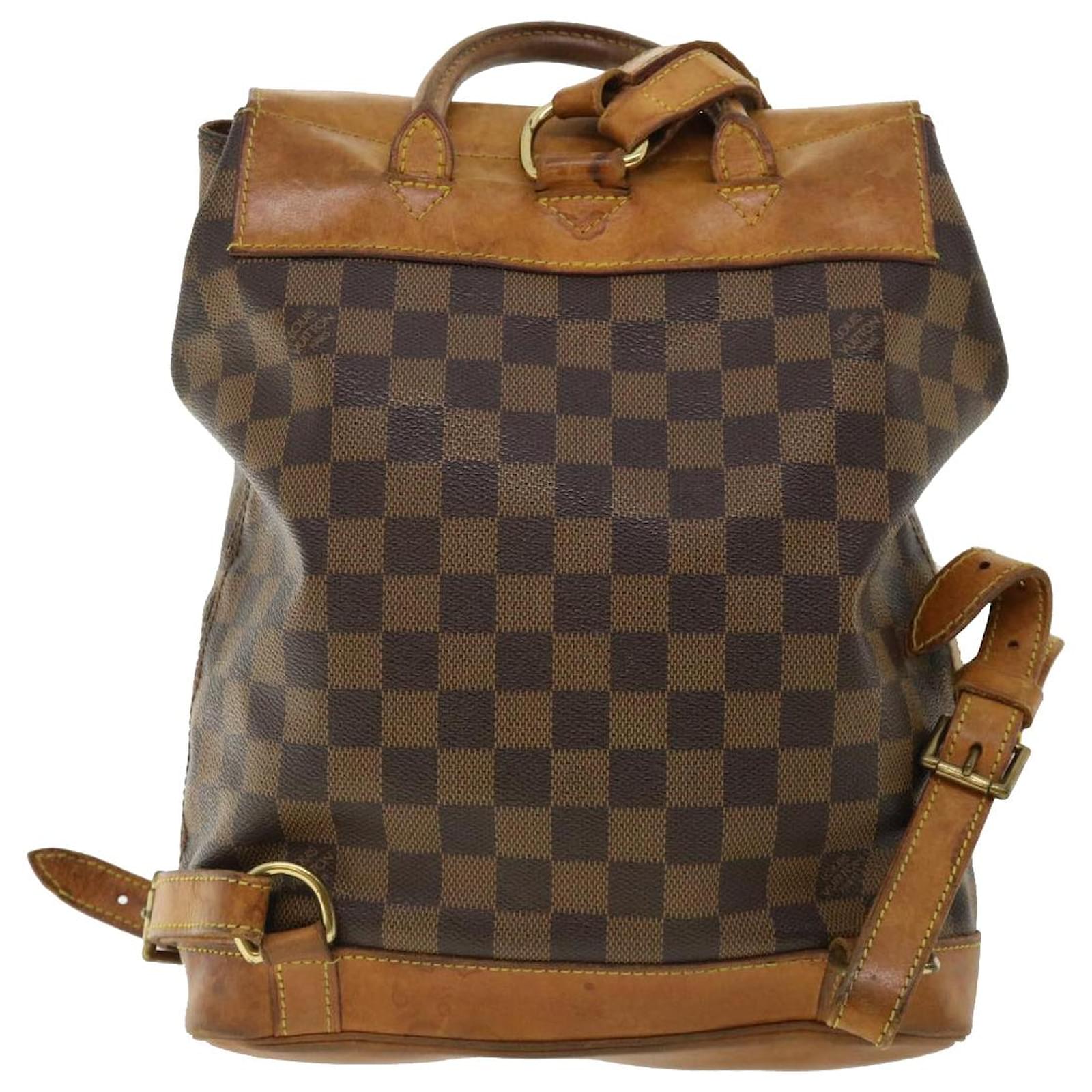 Backpacks Louis Vuitton Louis Vuitton Damier Ebene Sac Maran Backpack N41237 LV Auth 34512a