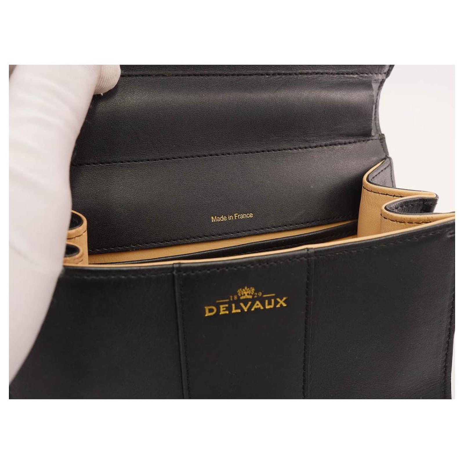 Delvaux Brilliant Mini Black Leather ref.720646 - Joli Closet