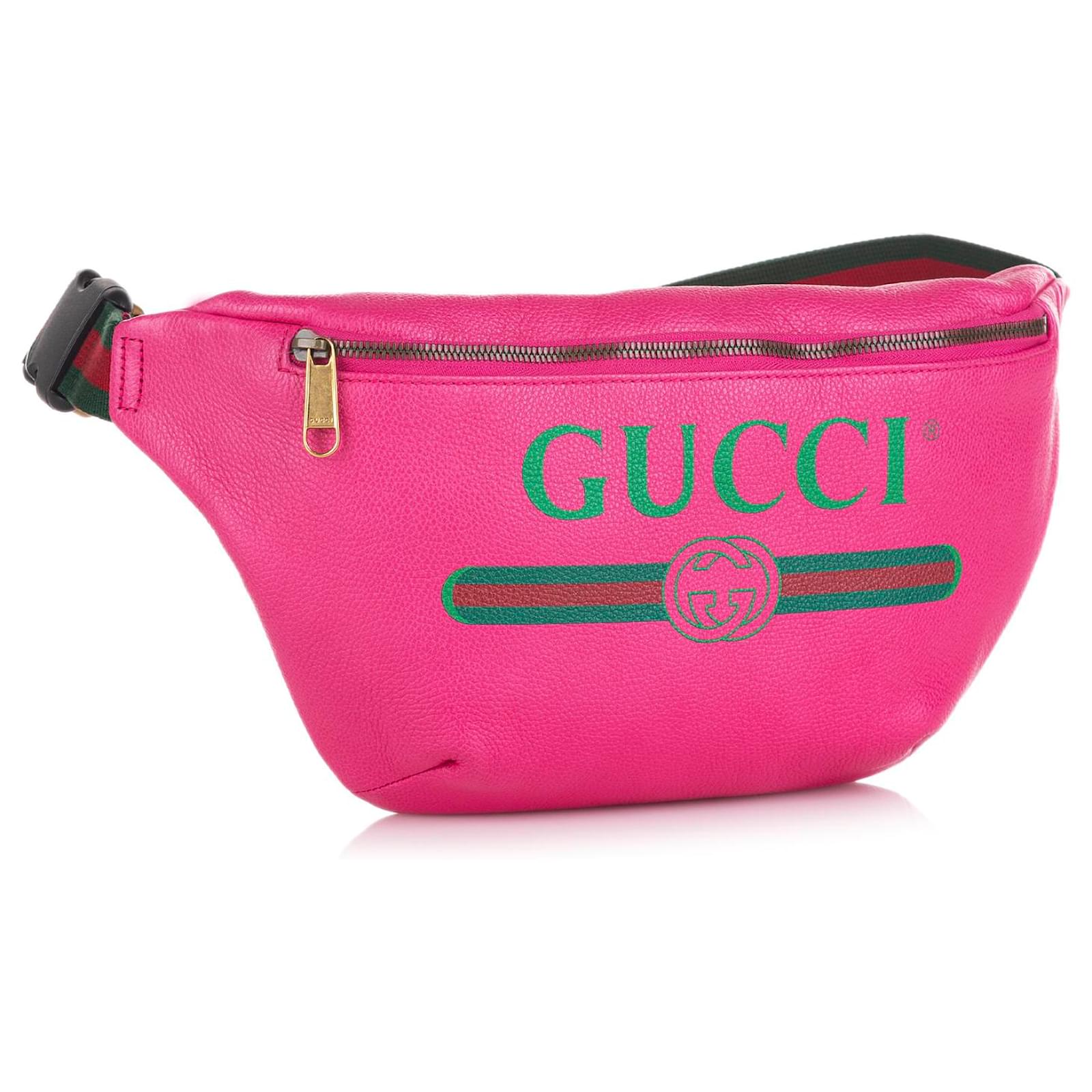 Gucci rosa logotipo de Gucci Becerro ref.720782 - Joli Closet