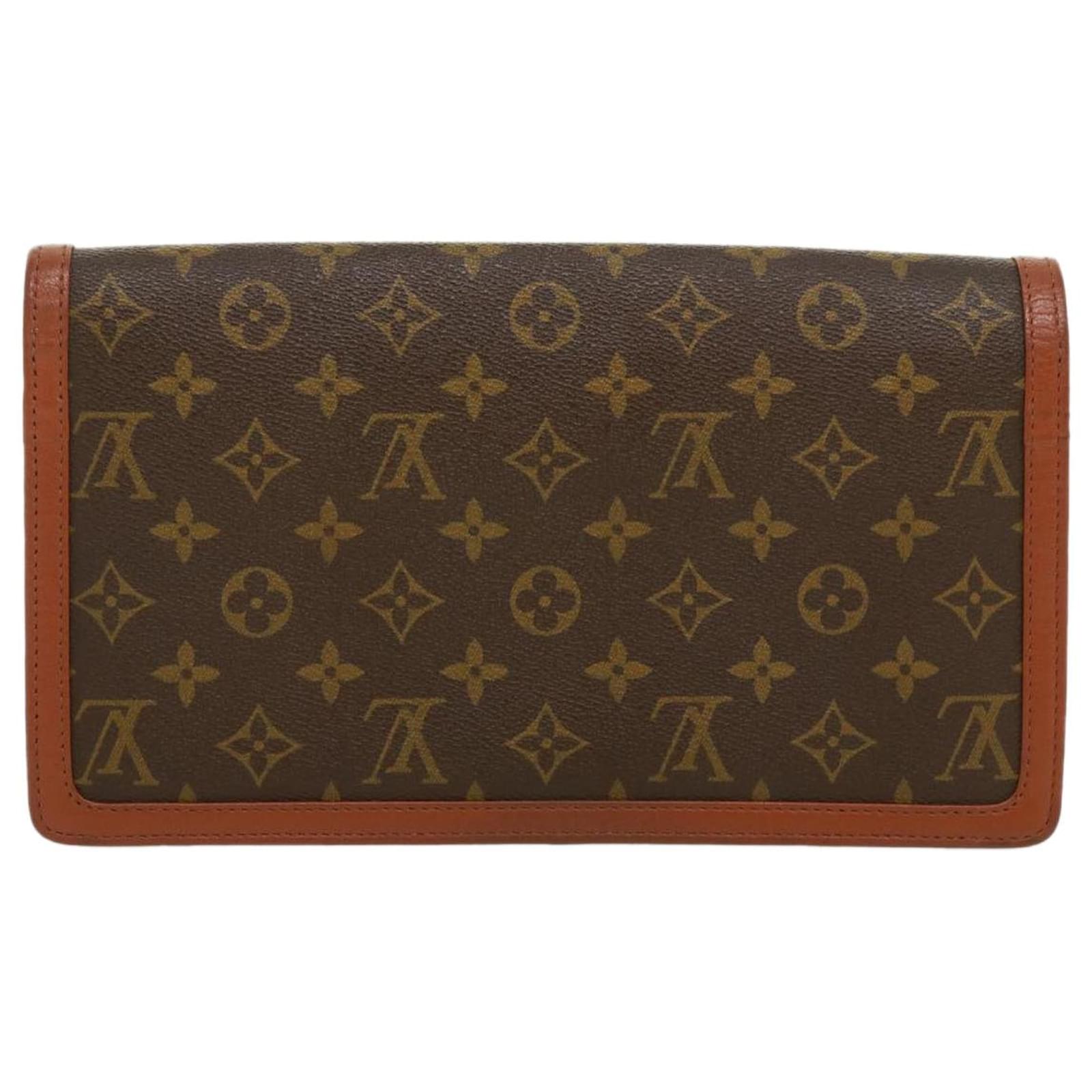 LOUIS VUITTON Monogram Pochette Dam GM Clutch Bag M51810 LV Auth