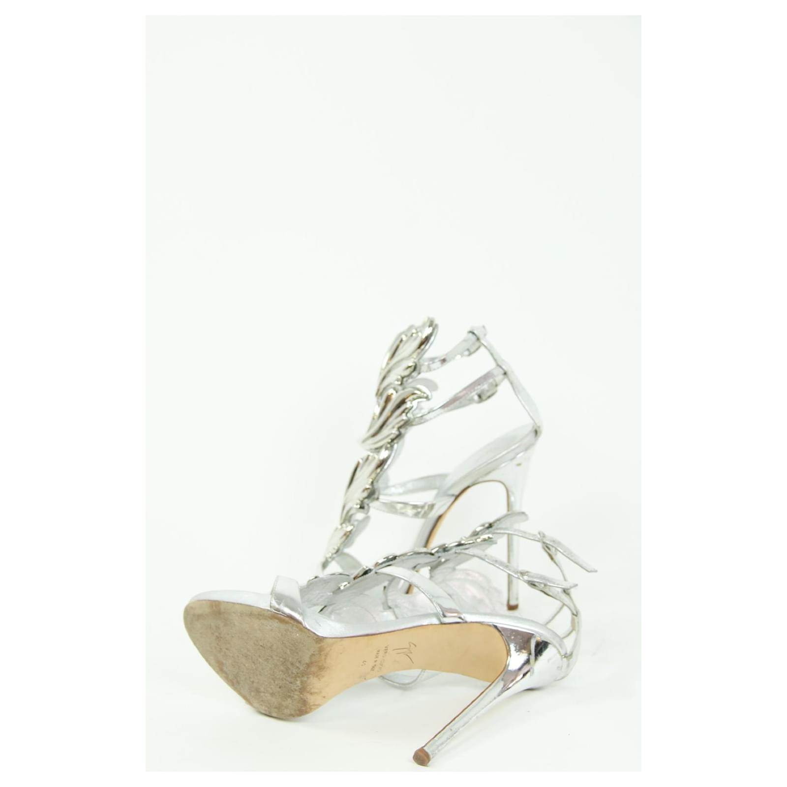 Giuseppe Zanotti pumps 40 Silvery Leather Joli Closet