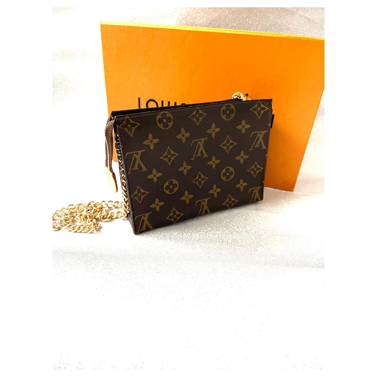 Louis Vuitton Pochette 19 Brown Cloth ref.721221 - Joli Closet