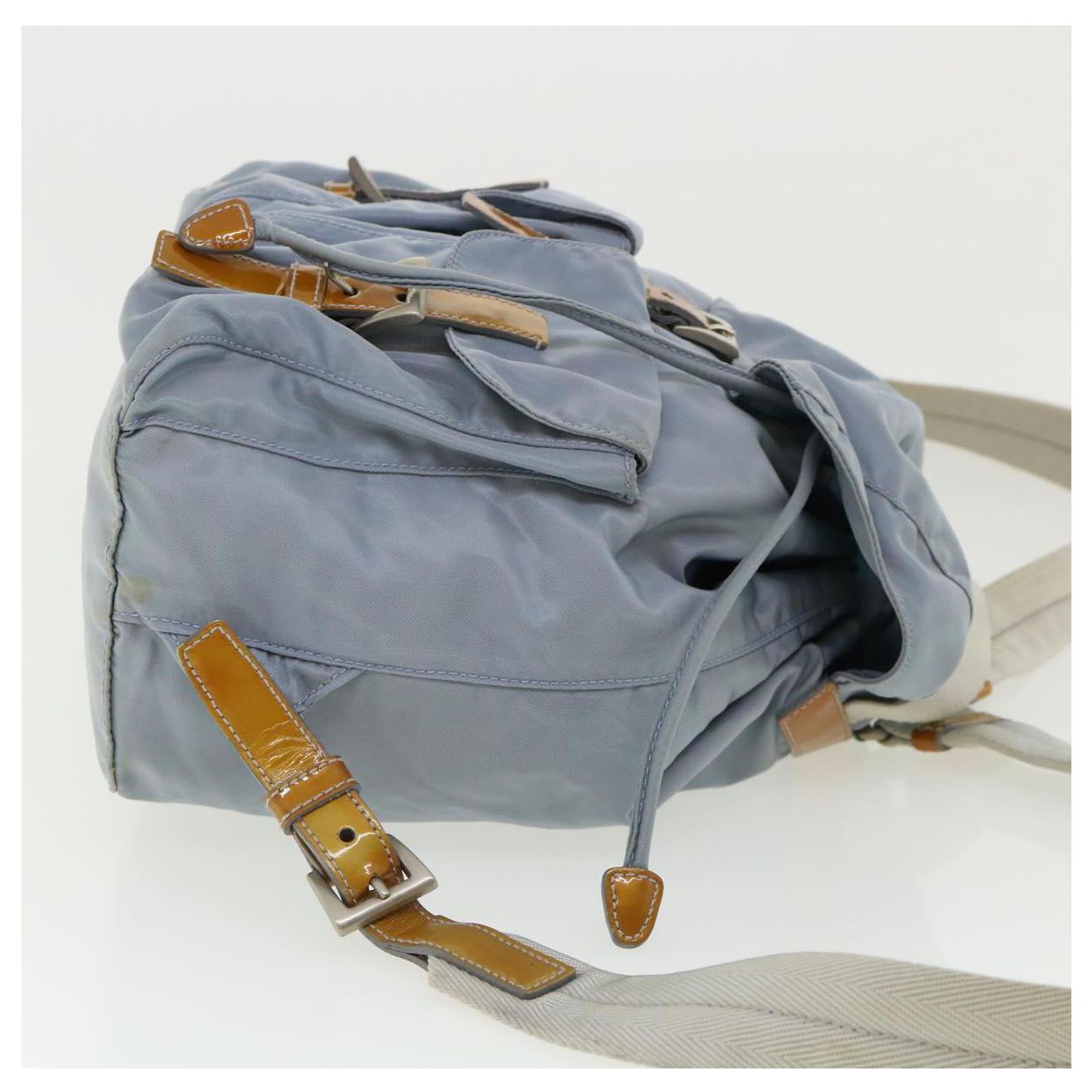PRADA Backpack Nylon Light Blue Auth am3298 ref.JC721322  display picture 1