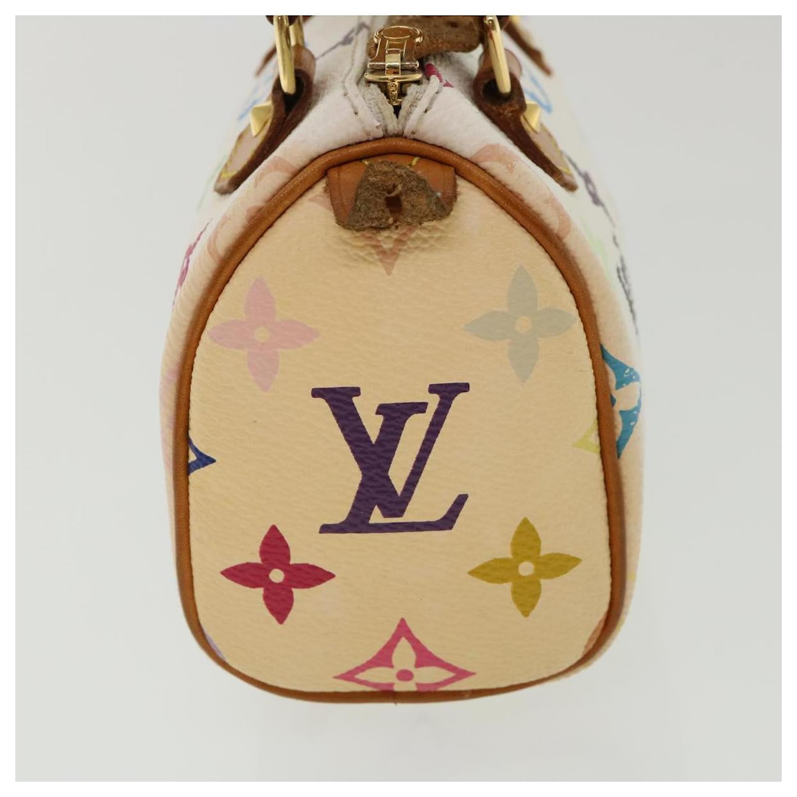 LOUIS VUITTON Monogram Multicolor Mini Speedy Hand Bag White M92645 Auth  ar4404 Cloth ref.335672 - Joli Closet