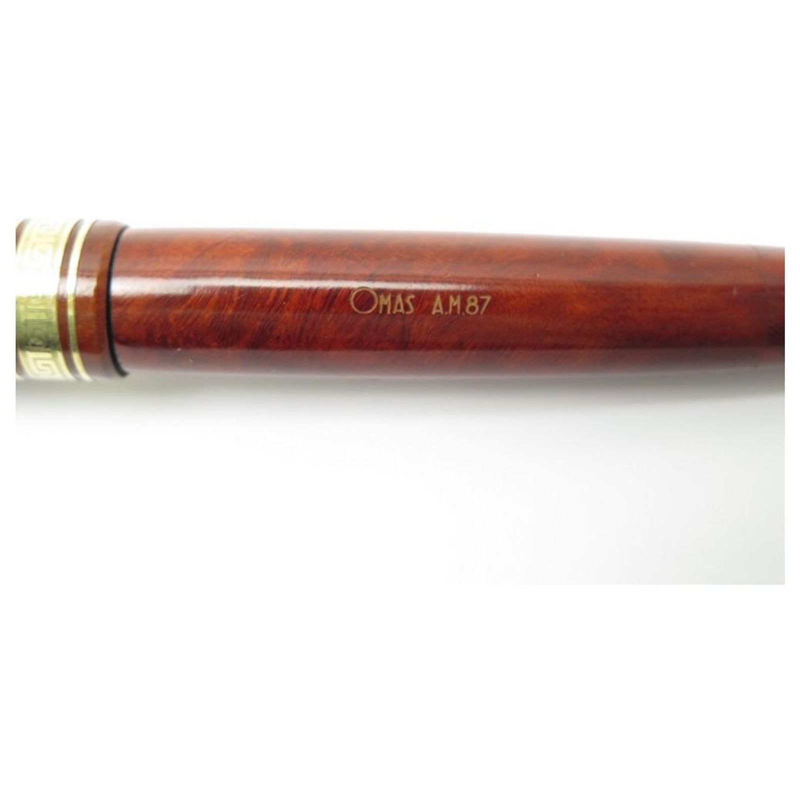 Stylo Plume OMAS En Bois De Bruyère - Or 18 Ct - Mécanisme à Piston - Neuf Sans Emballage