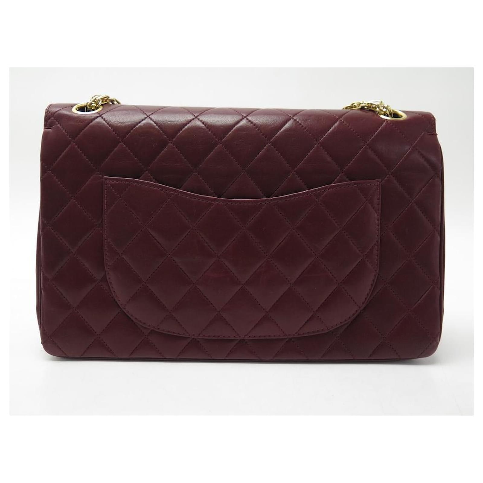 Timeless classique top handle leather handbag Chanel Burgundy in Leather -  24822469