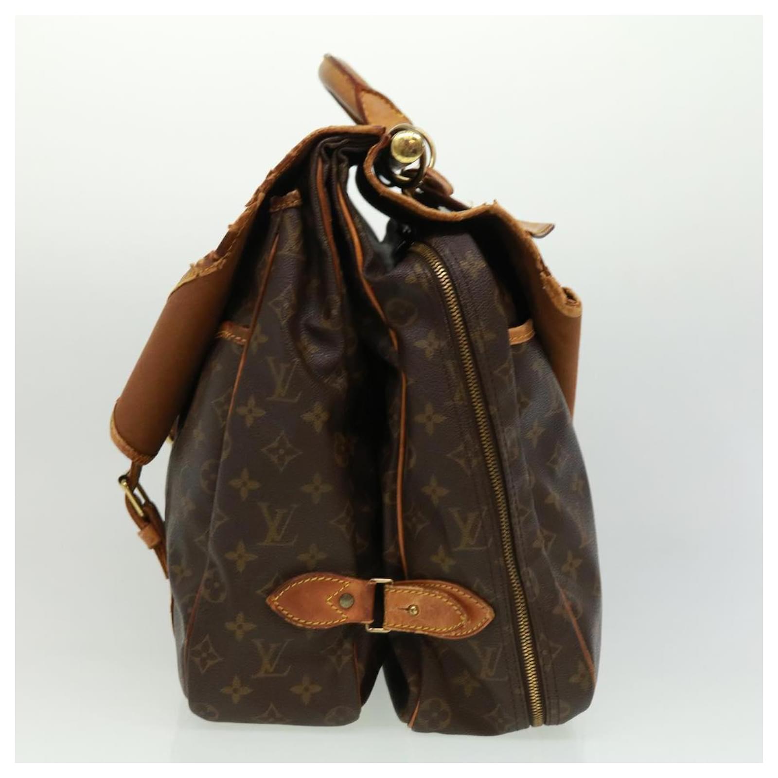 LOUIS VUITTON Monogram Sac chasse Boston Bag M41140 LV Auth pt5134 Cloth  ref.722504 - Joli Closet