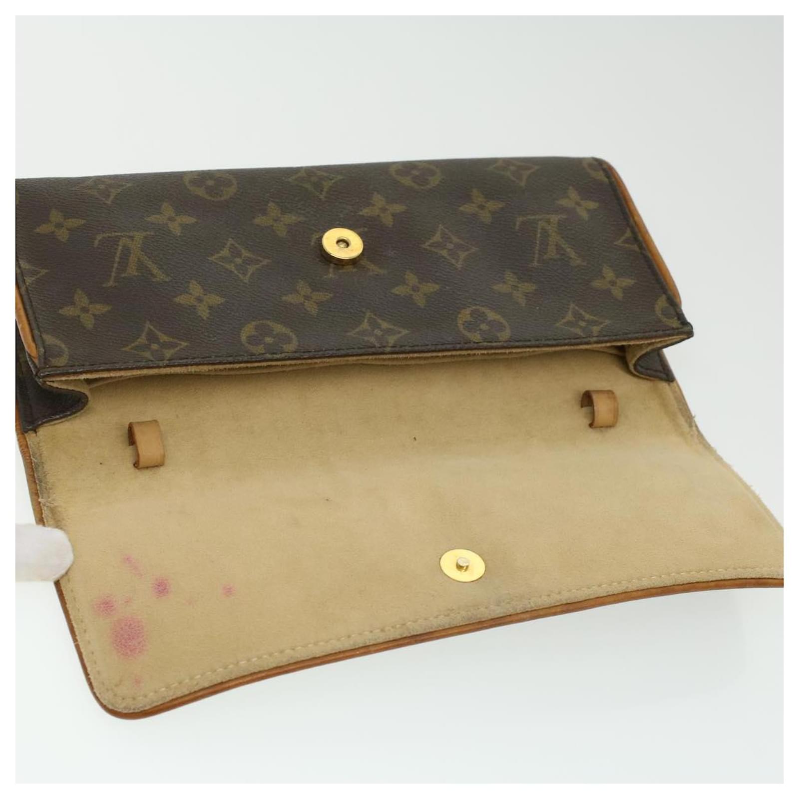 LOUIS VUITTON Monogram Pochette Twin GM Shoulder Bag M51852 LV Auth rd4742