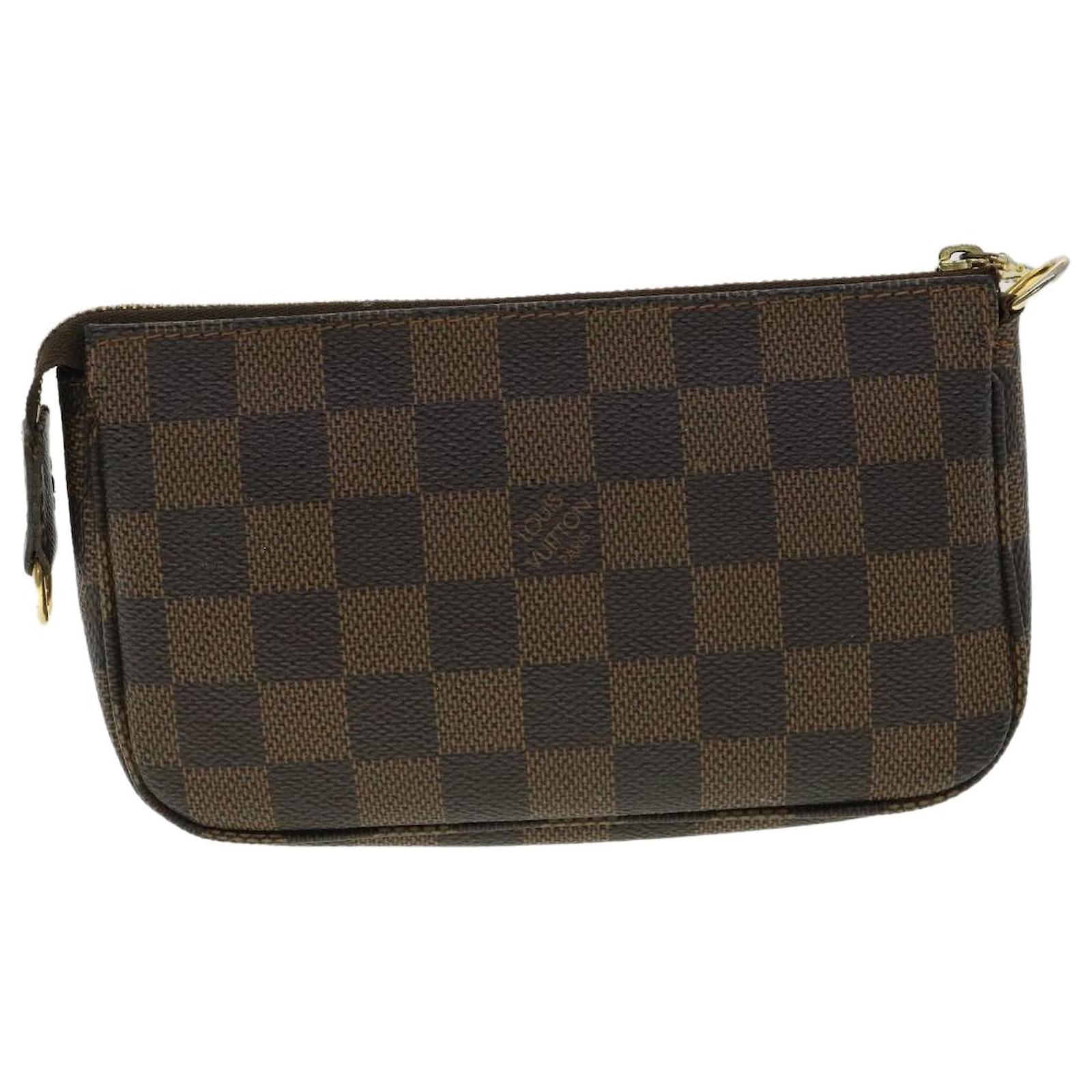 LOUIS VUITTON Damier Ebene Marais Pouch Pouch LV Auth bs2891 ref