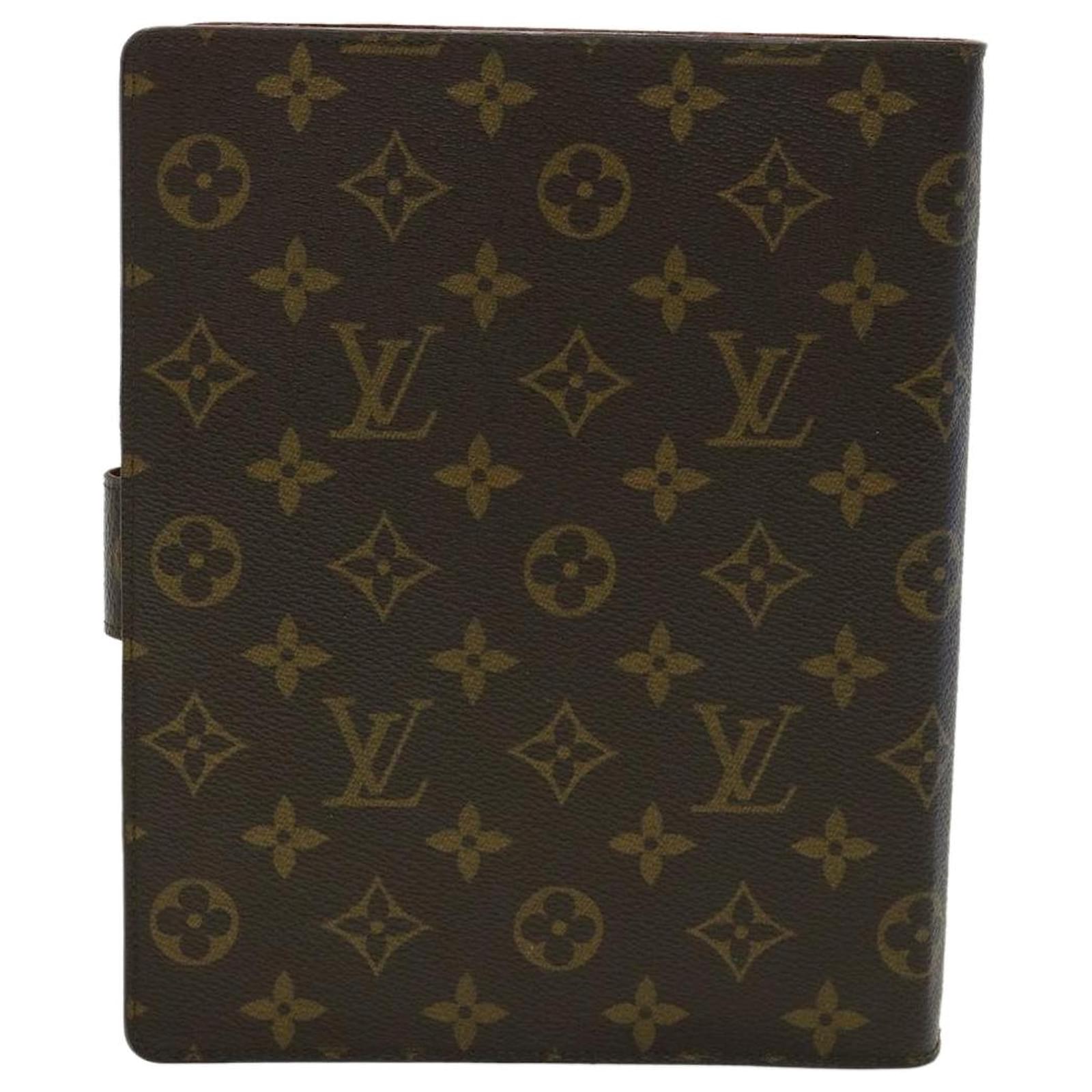 LOUIS VUITTON Monogram Agenda GM Day Planner Cover R20006 LV Auth yk6168B