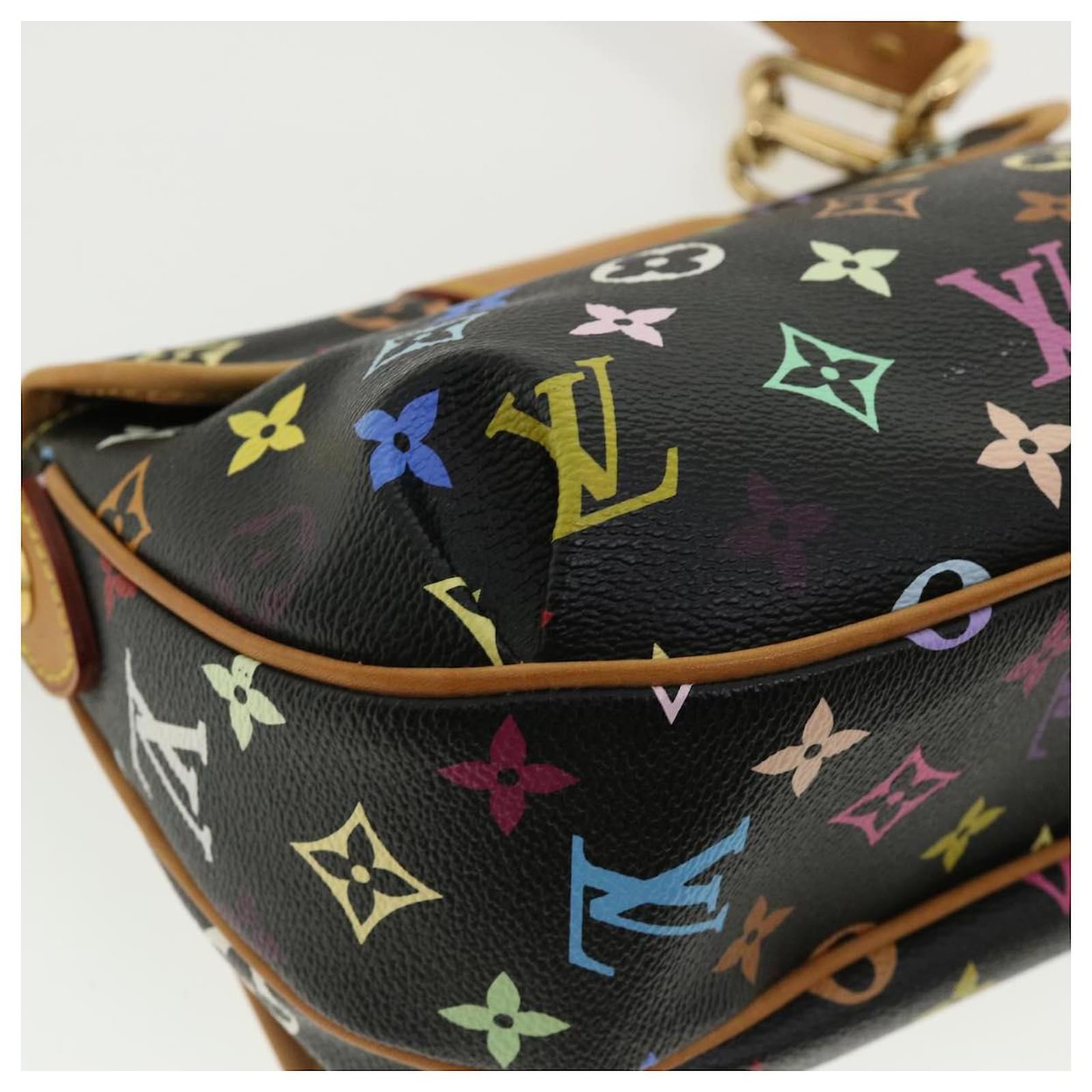 Louis Vuitton Monogram Multicolor Patty Shoulder Bag Black M40306 LV Auth bs3877