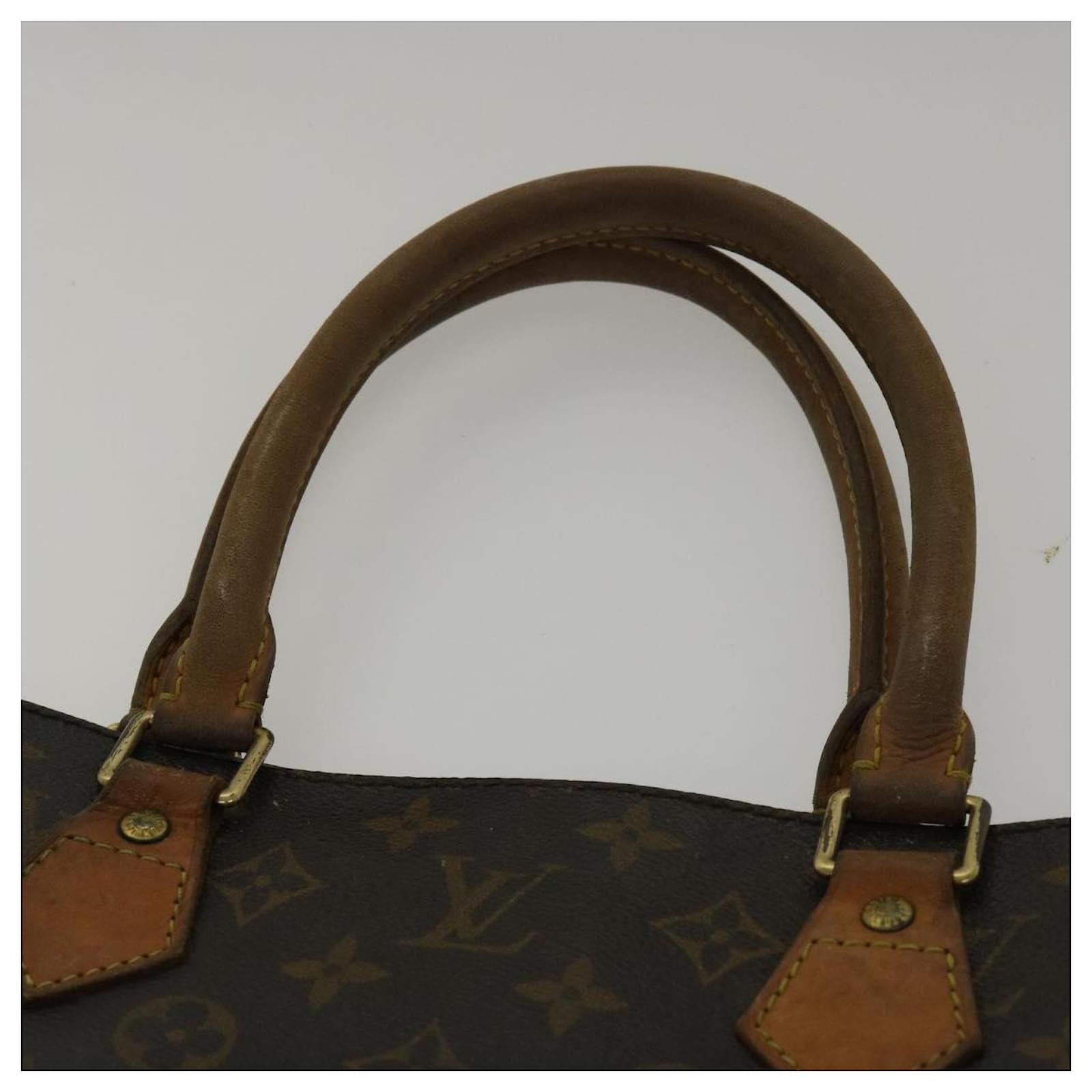 Louis Vuitton Monogram Sac Plat Hand Bag M51140 LV Auth 42214