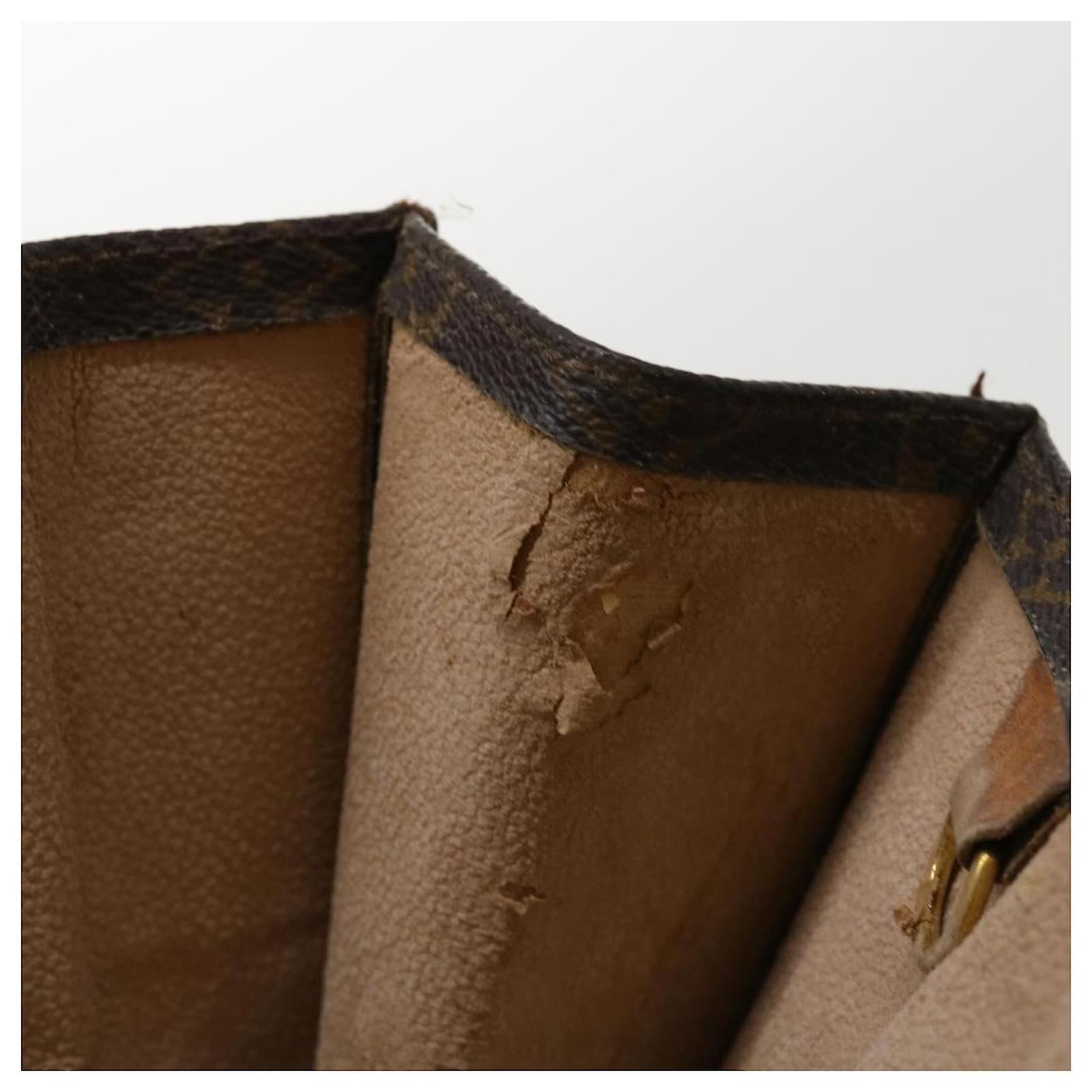 Louis Vuitton Monogram Sac Plat Hand Bag M51140 Lv Auth Rd4313